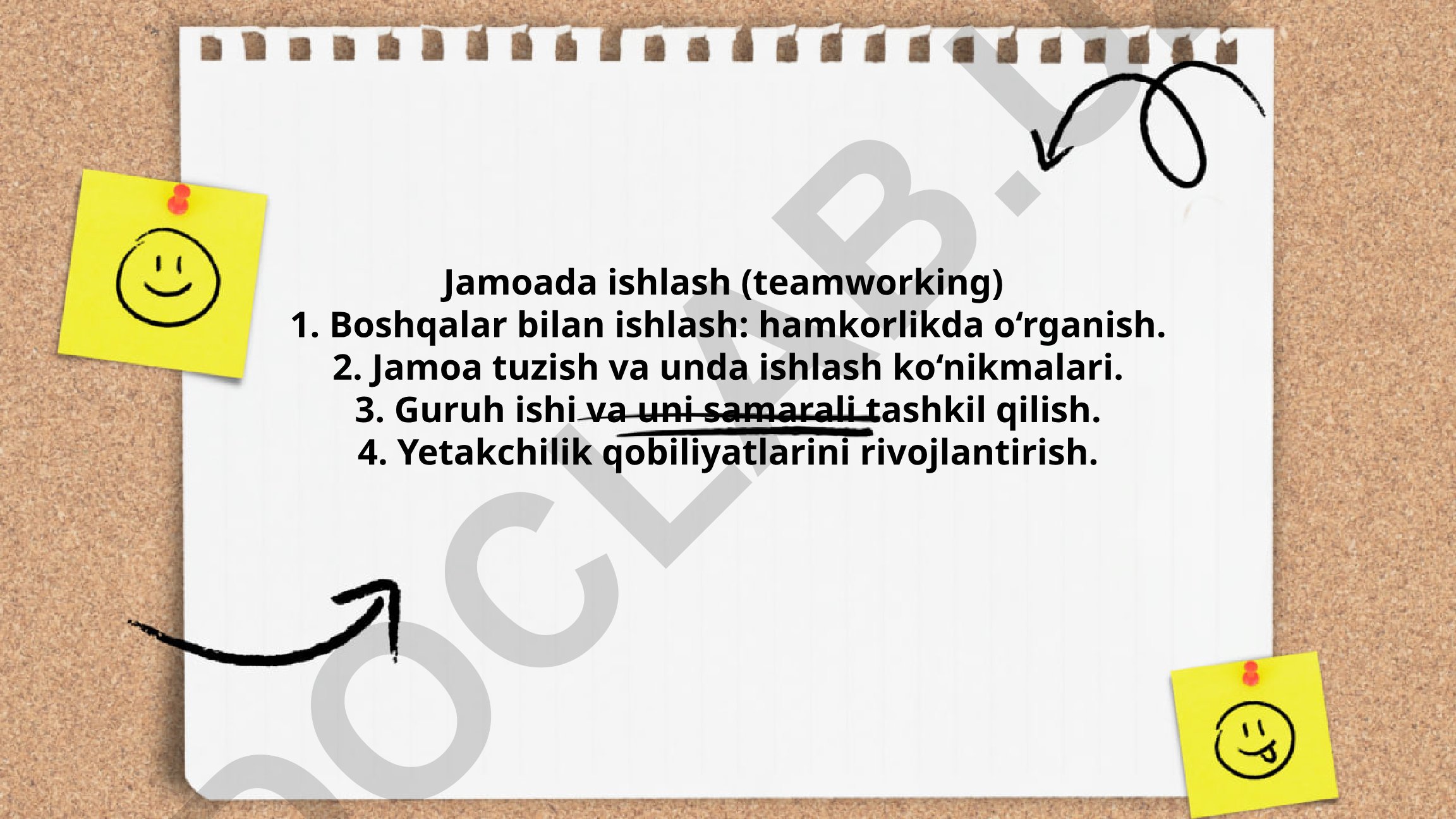 Jamoada ishlash va yetakchilik qobiliyatlarini rivojlantirish