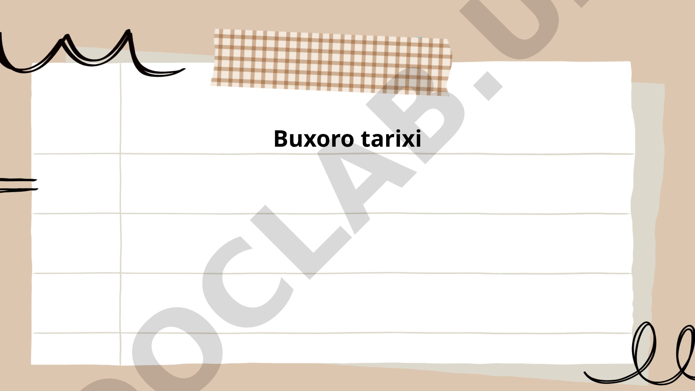 Buxoro tarixi: yaratilishi, rivojlanishi va amirlik davri