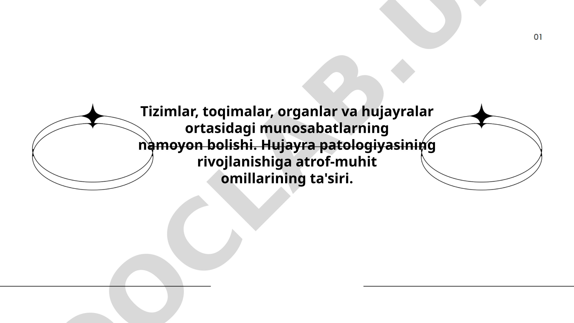Hujayra patologiyasiga atrof-muhit omillarining ta'siri