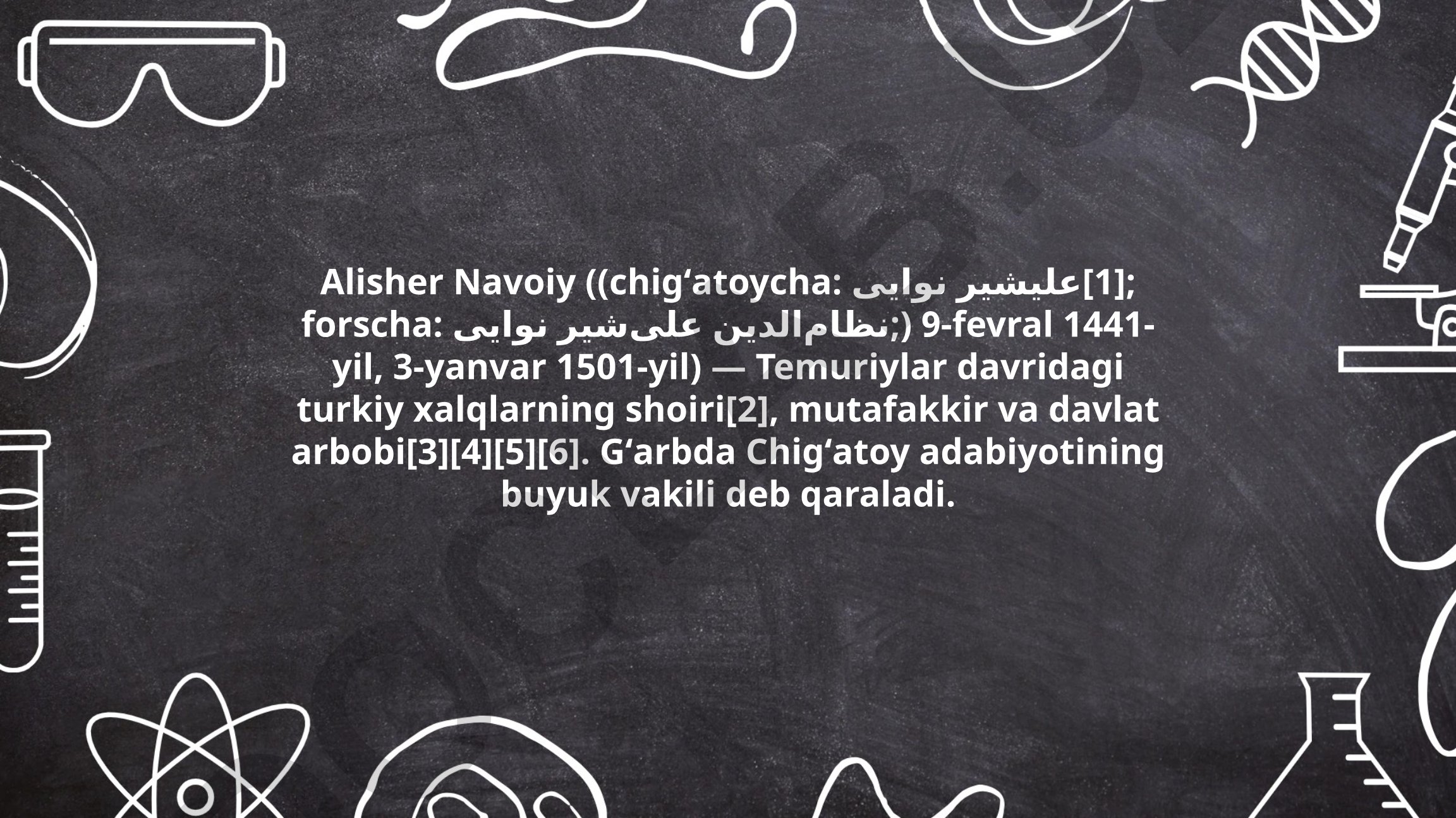 Alisher Navoiy hayoti va ijodi