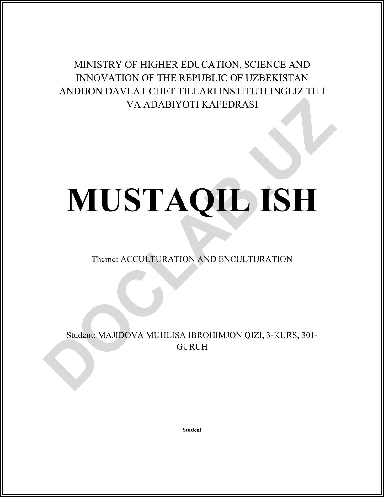 Acculturation and Enculturation