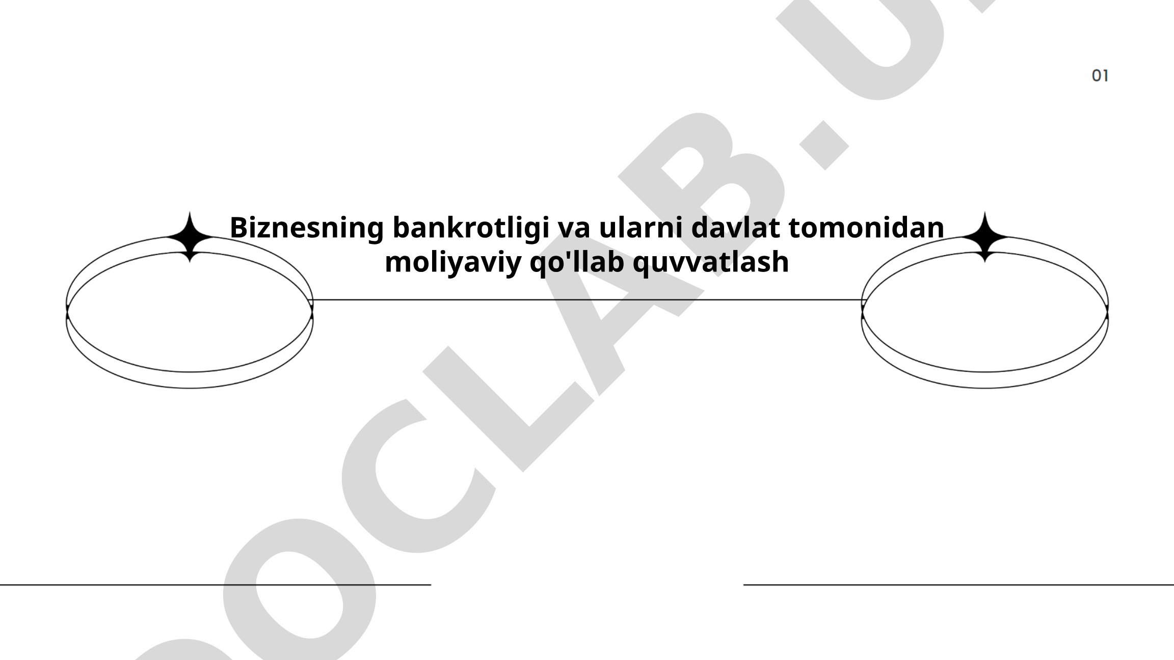 Biznesning bankrotligi va ularni davlat tomonidan moliyaviy qo'llab quvvatlash