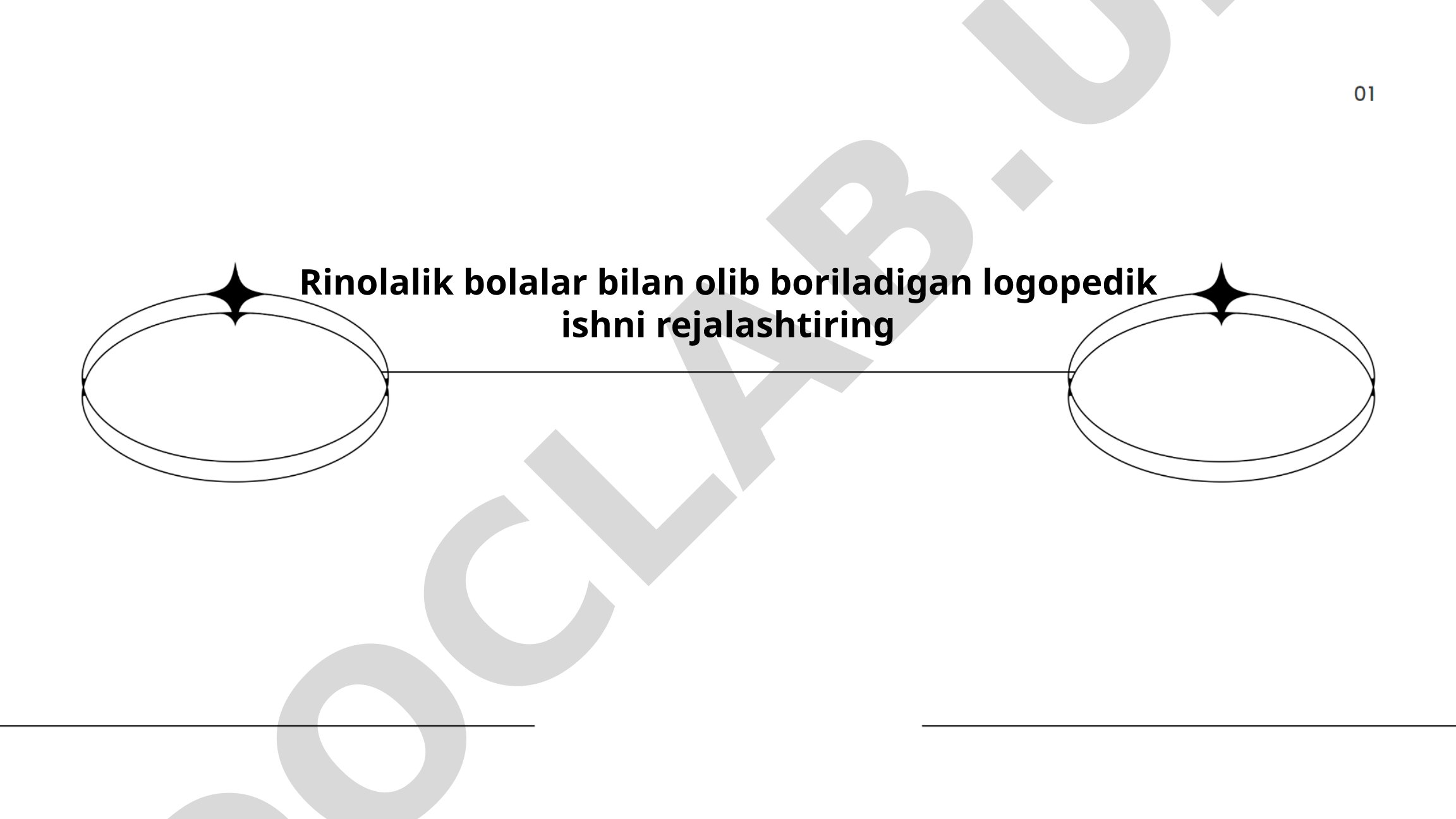 Rinolalik bolalar bilan olib boriladigan logopedik ishni rejalashtirish