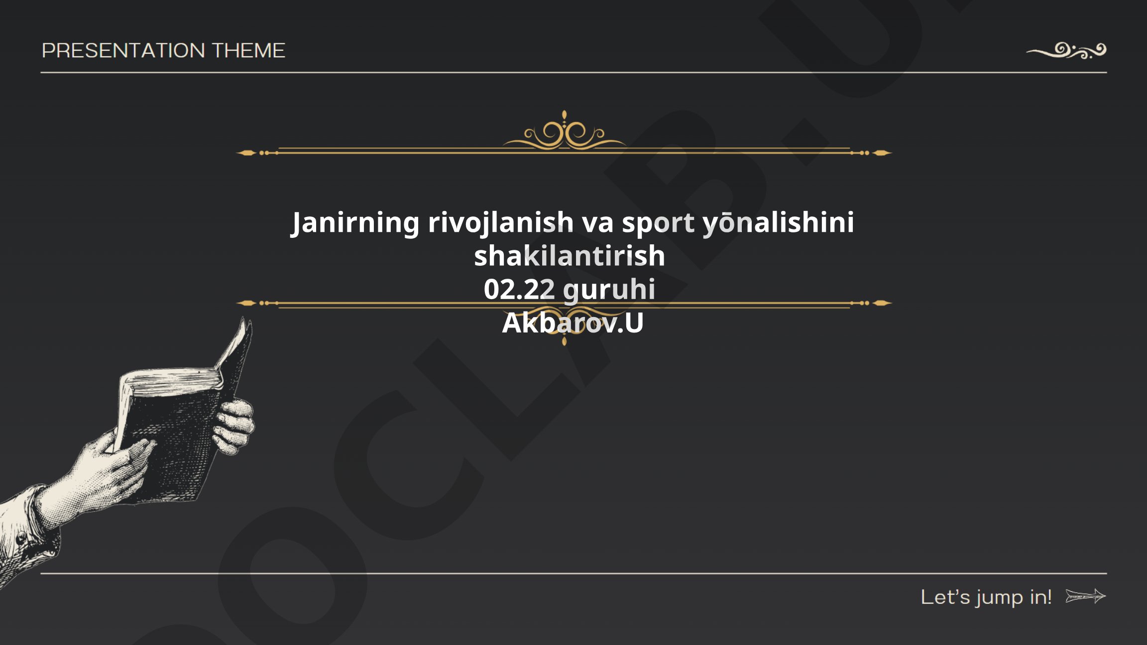 Jismoniy tarbiya va sportning ahamiyati