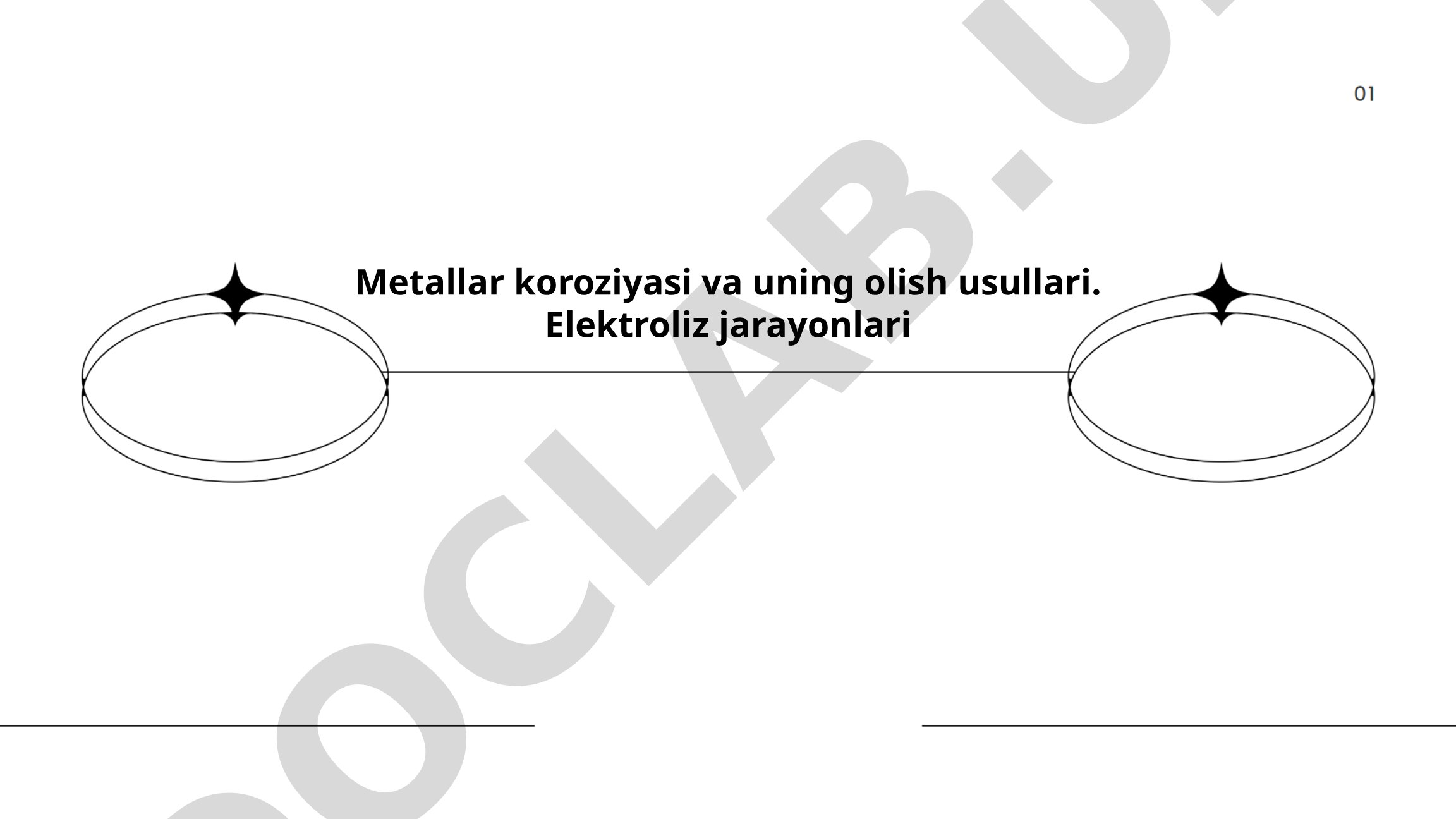Metallar koroziyasi va uning olish usullari. Elektroliz jarayonlari