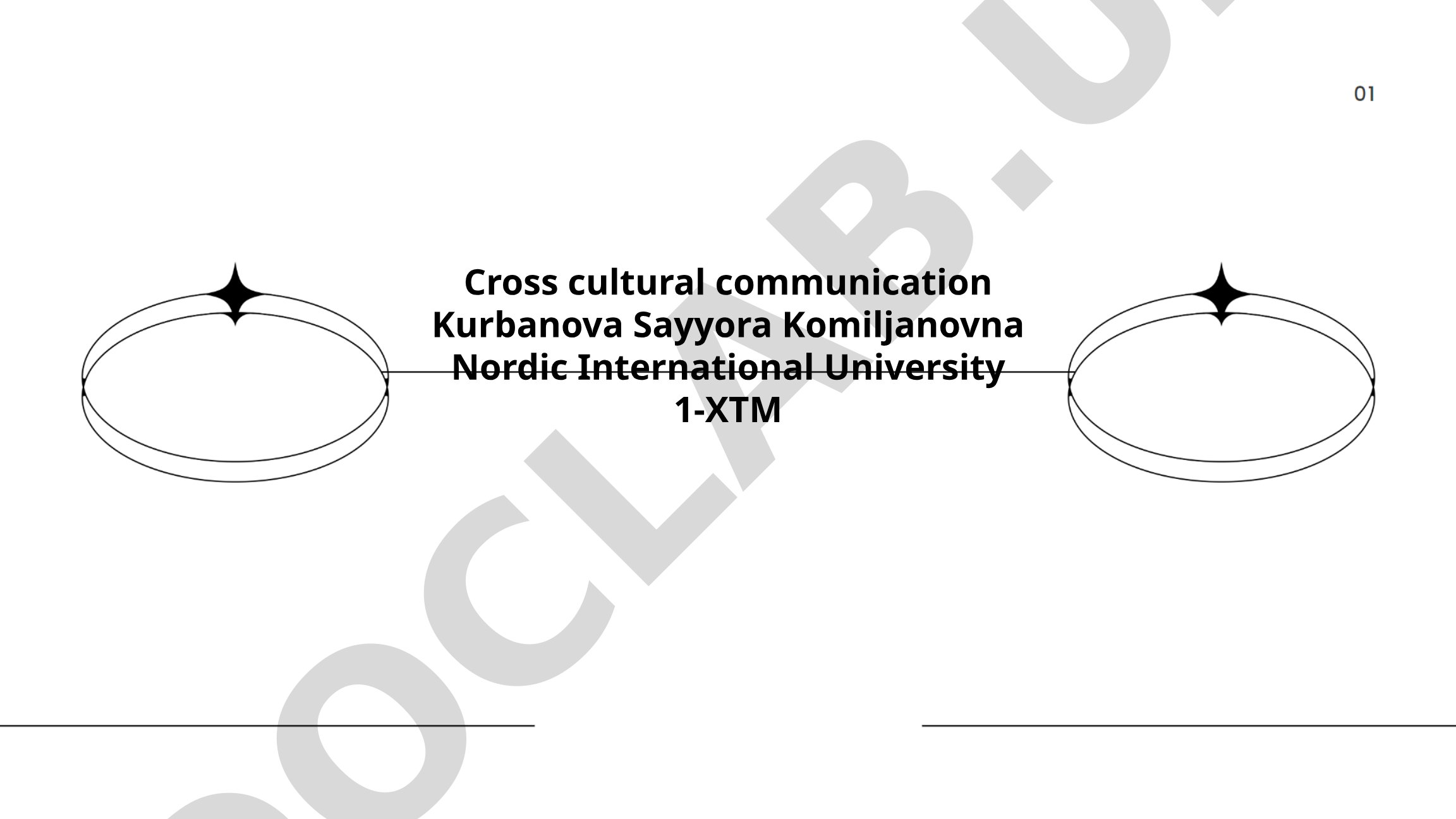 Cross cultural communication