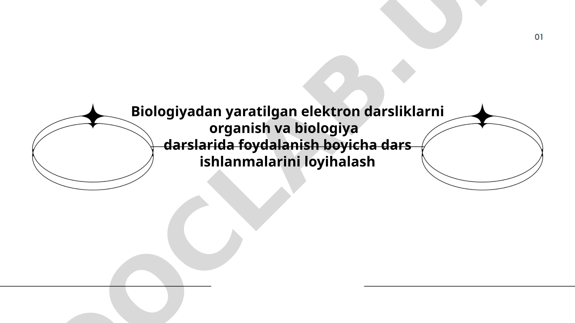 Biologiyadan yaratilgan elektron darsliklarni o'rganish va darslarda foydalanish