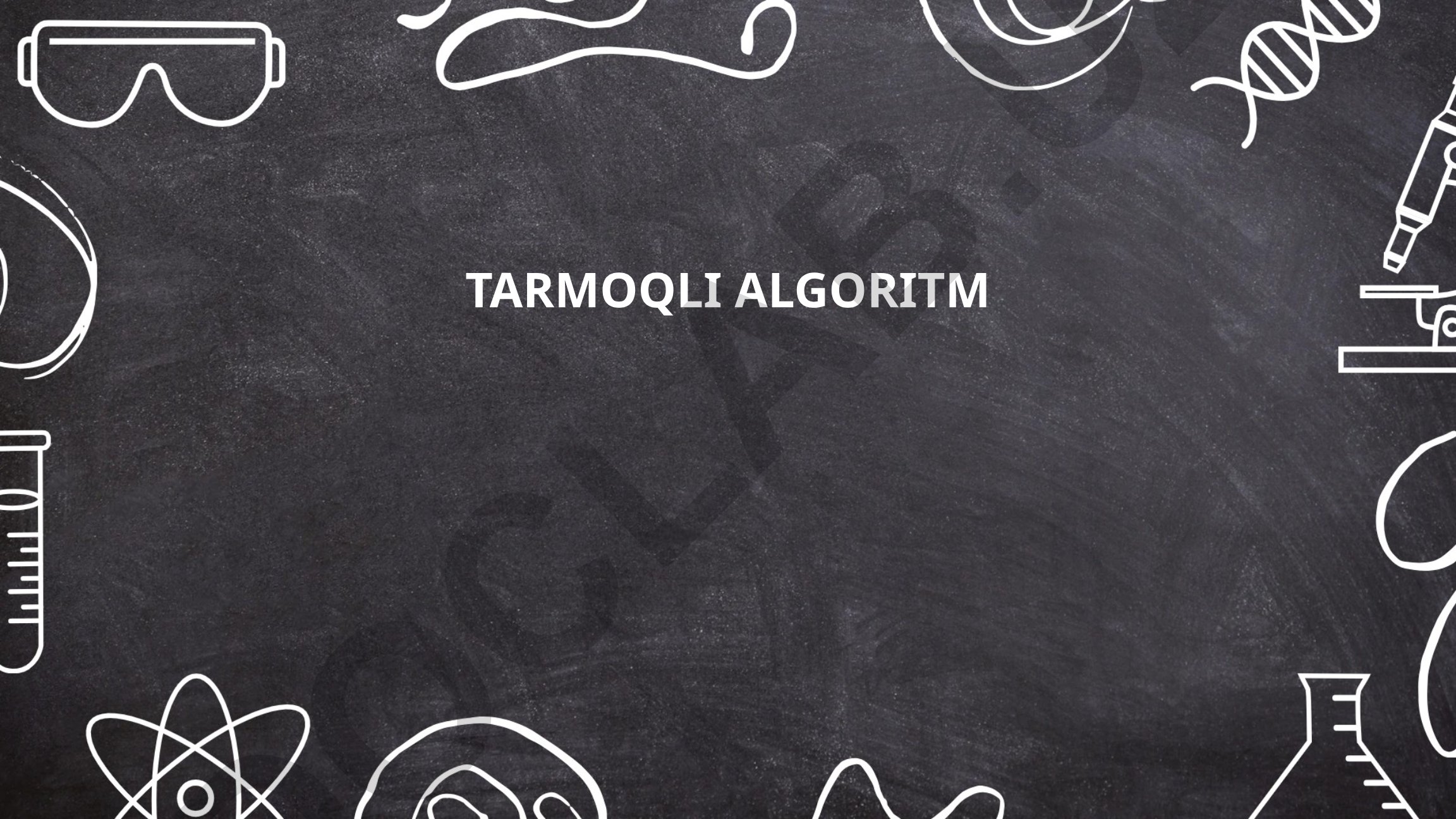 Tarmoqli algoritmlar: asosiy tushunchalar, turlari va modellashtirish usullari
