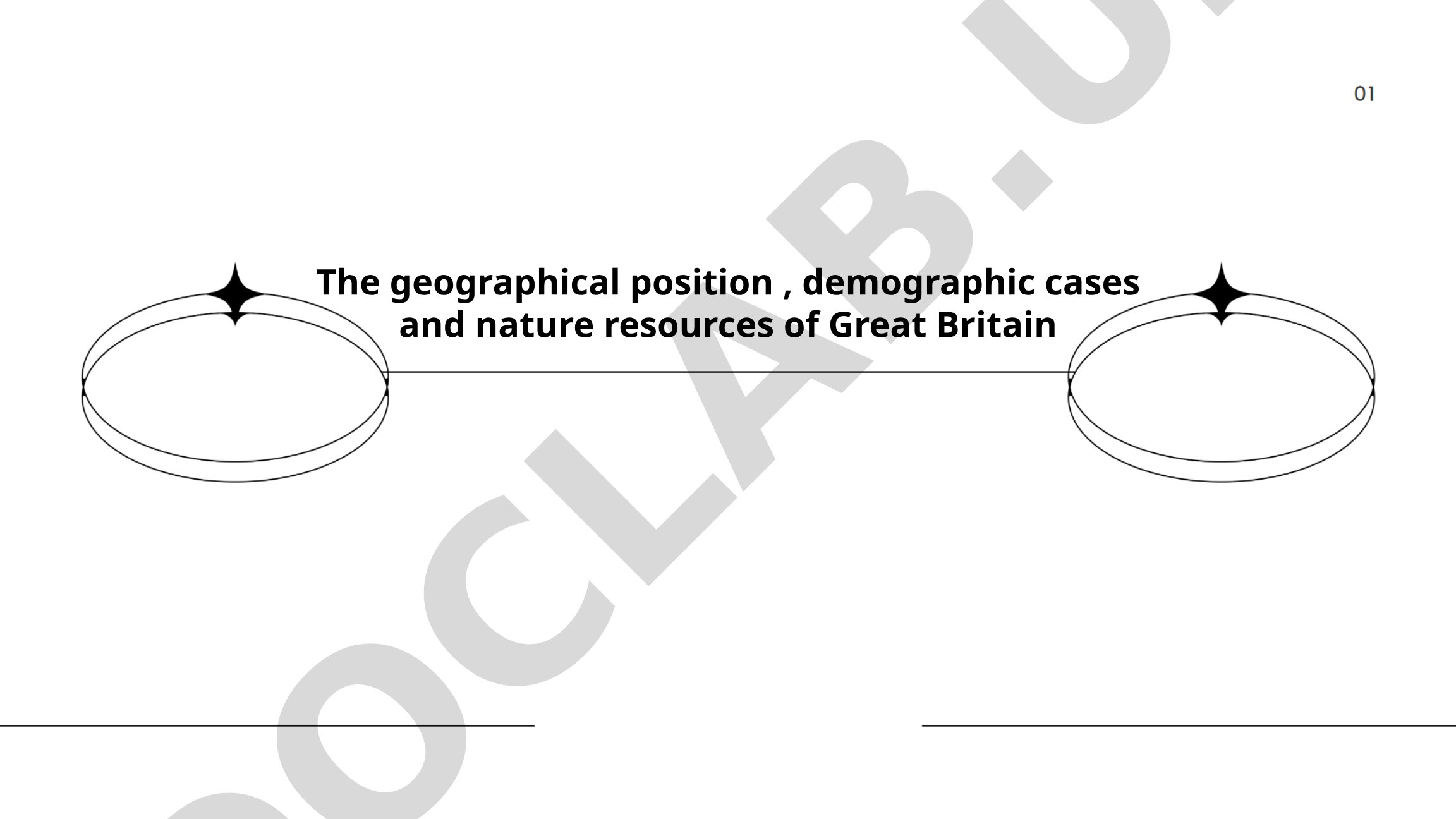 Great Britain's geographical position, demographics and natural resources
