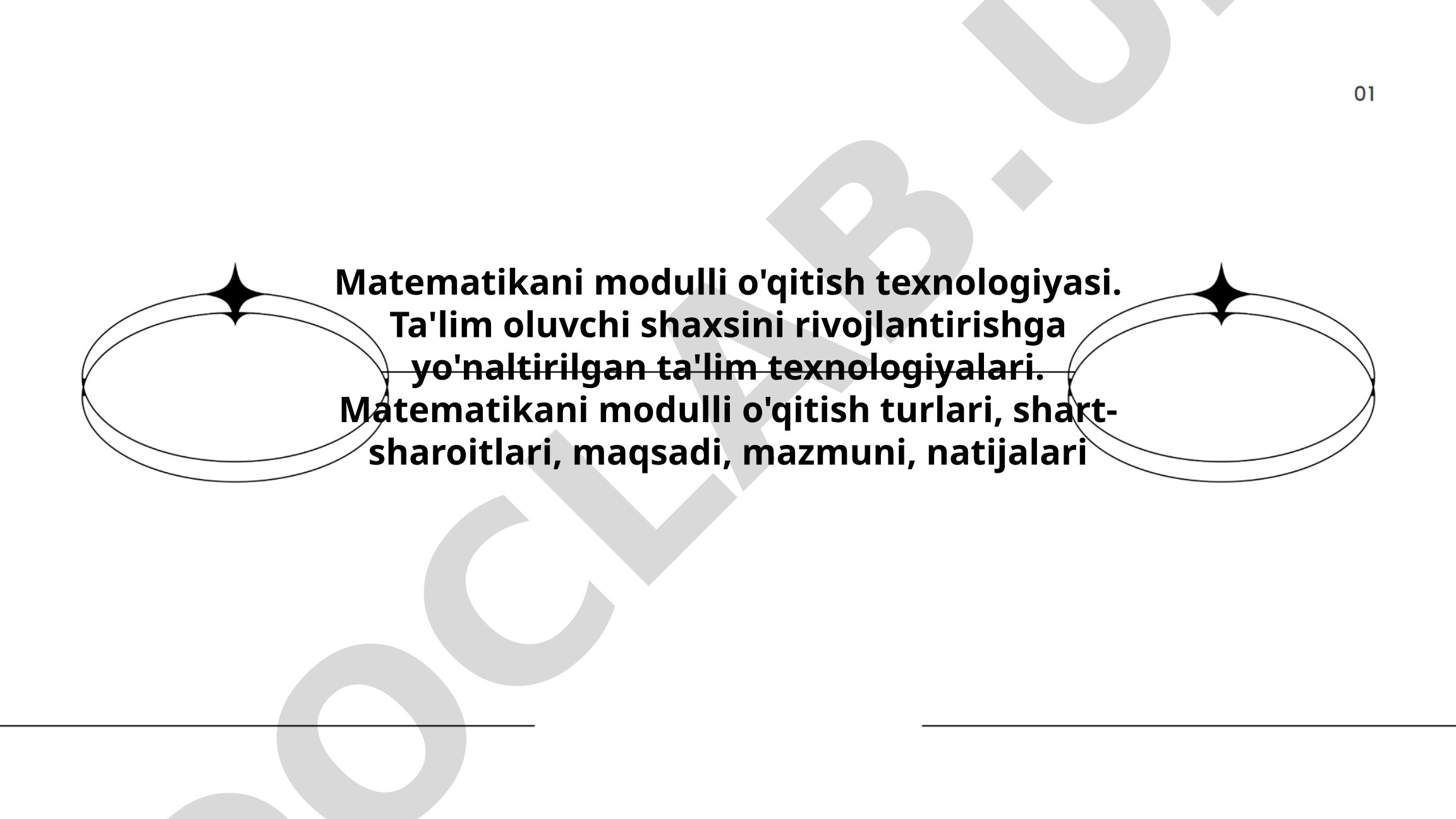 Matematikani modulli o'qitish texnologiyasi va ta'lim oluvchi rivojlanishi