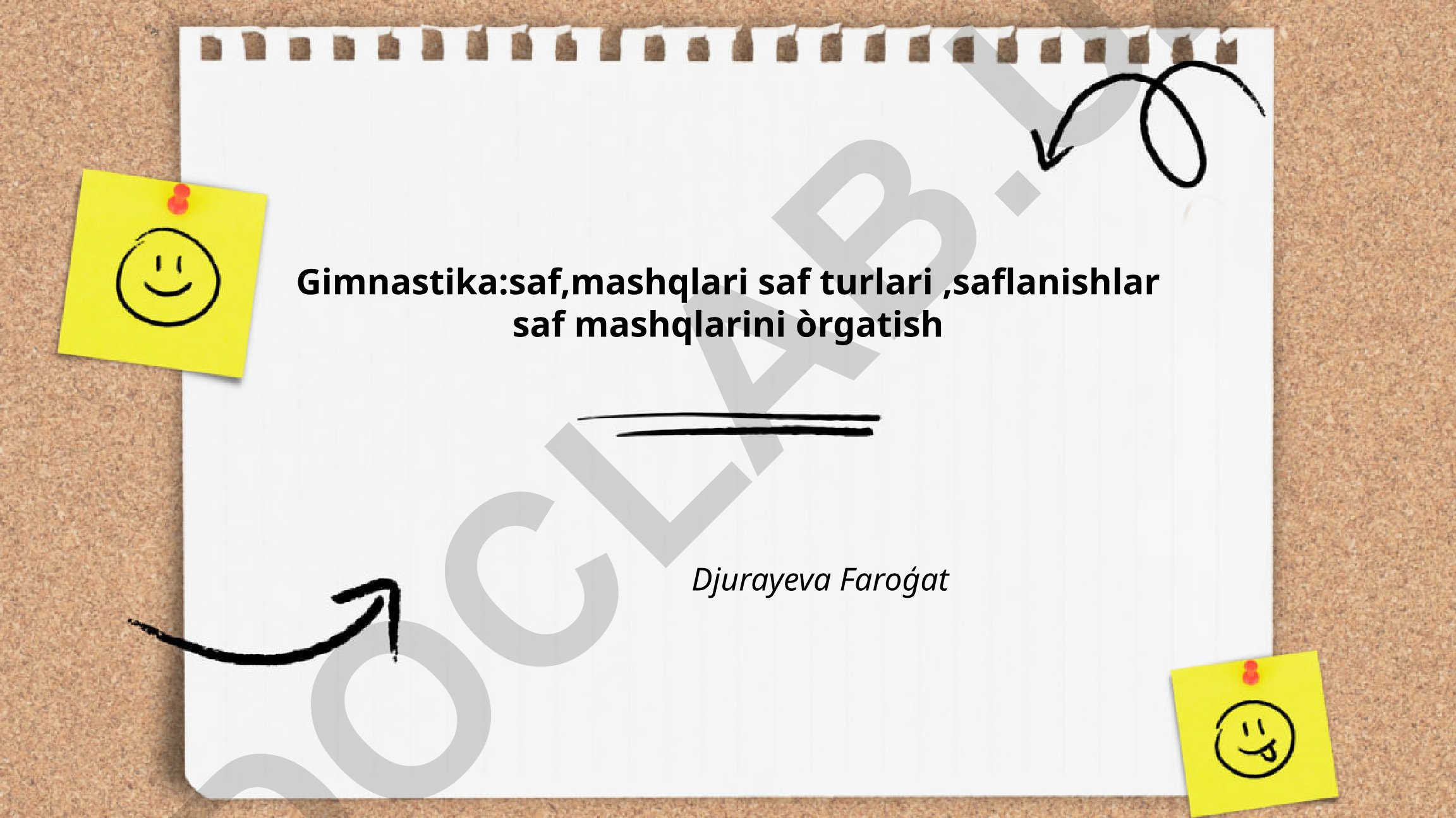 Gimnastika asoslari va saflanish qoidalari