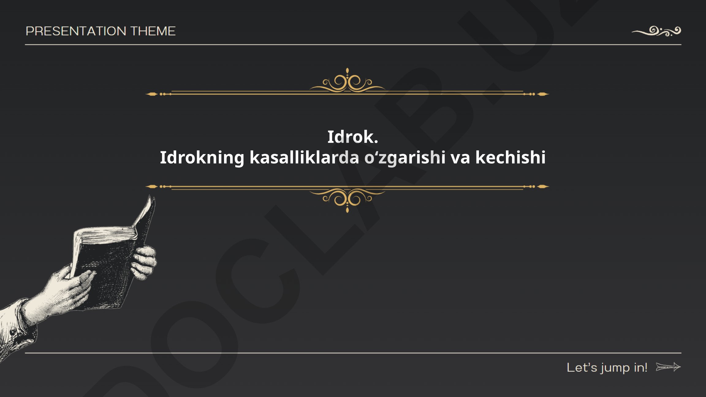 Idrokning kasalliklarda o'zgarishi va kechishi