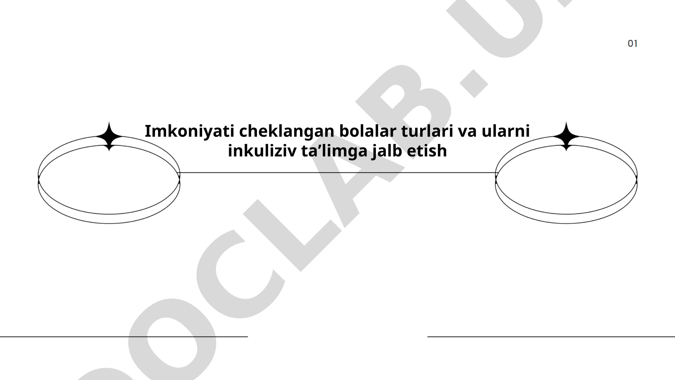 Imkoniyati cheklangan bolalar turlari va ularni inklyuziv ta'limga jalb etish
