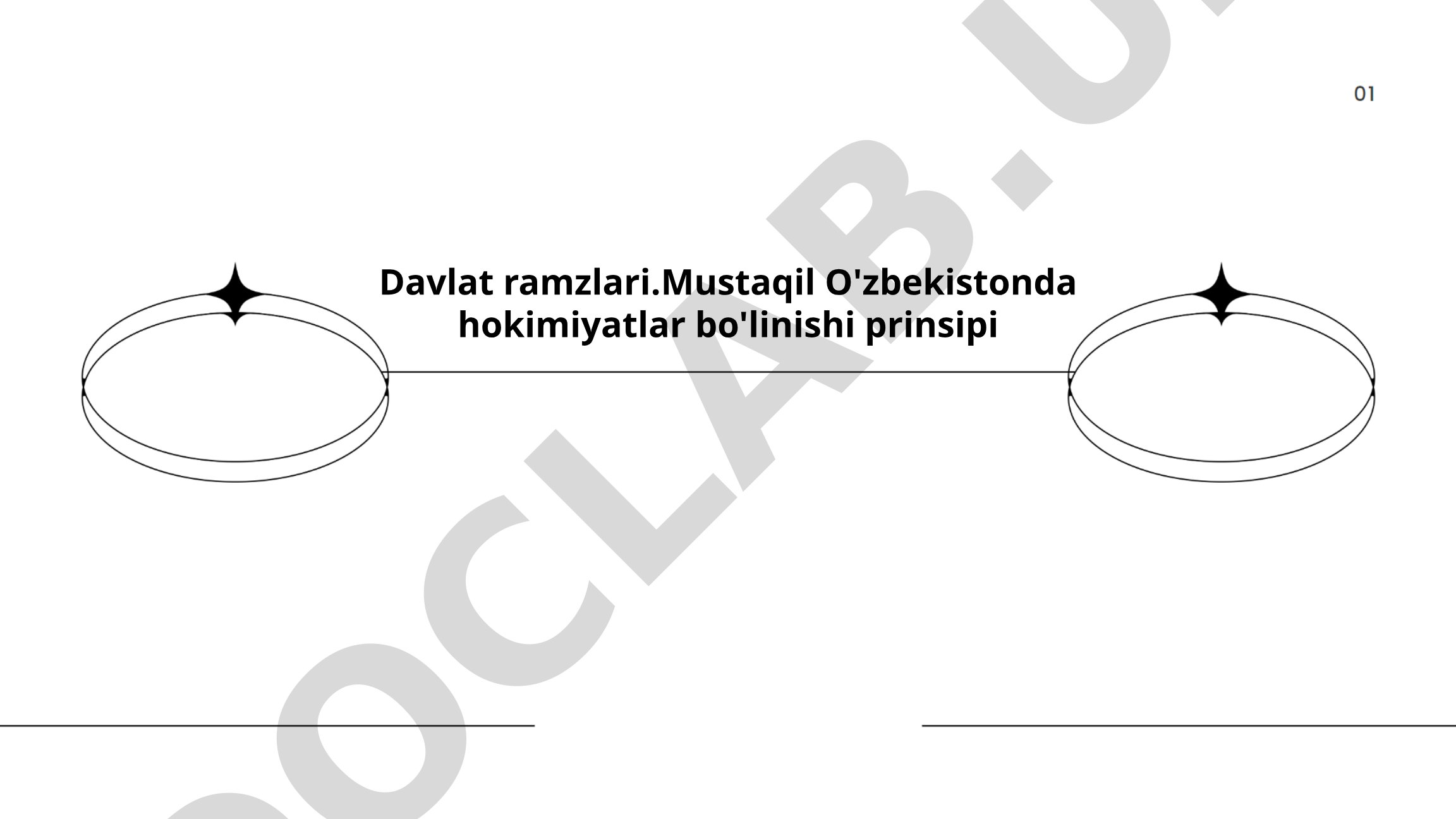 Davlat ramzlari va hokimiyatlar bo'linishi prinsipi