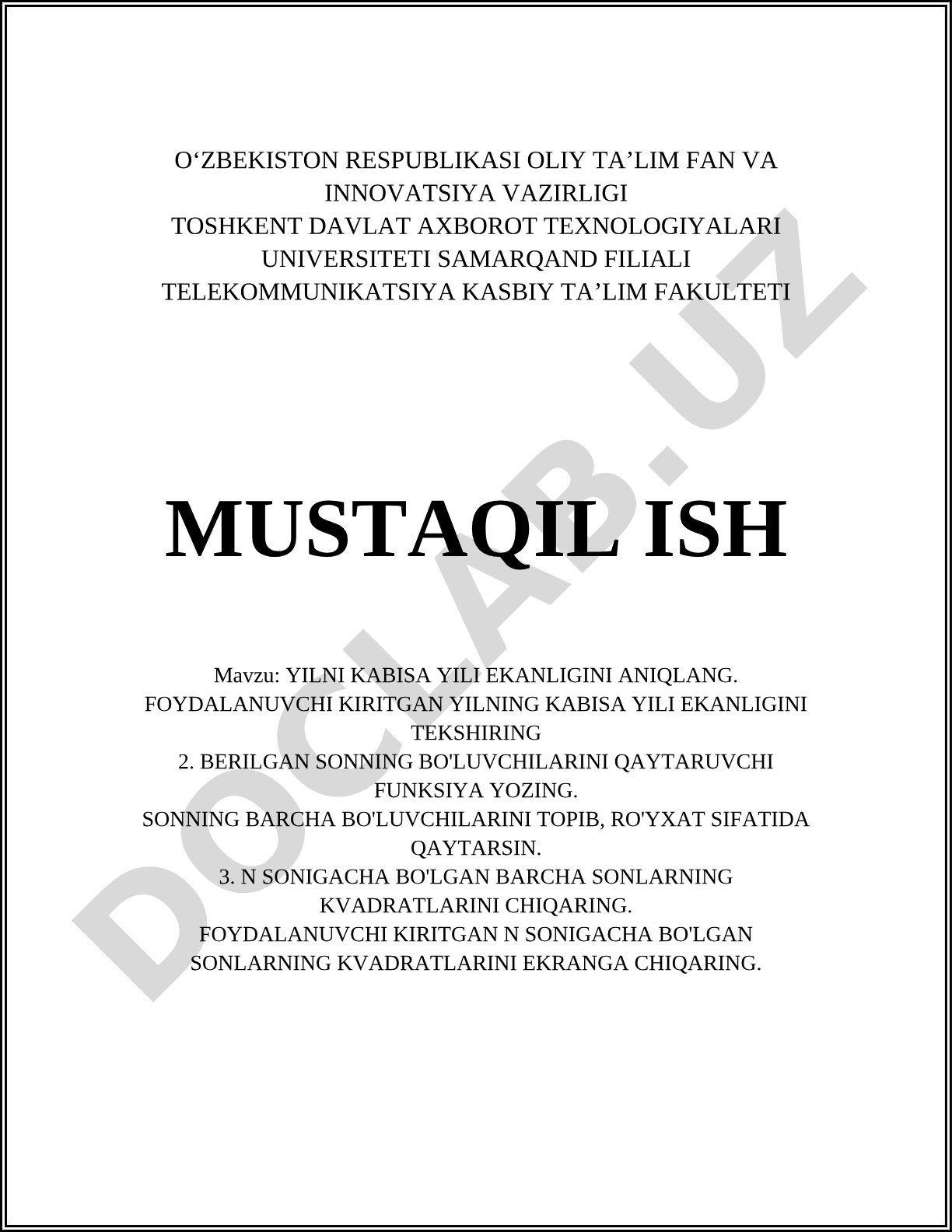 Yilni kabisa yili ekanligini aniqlash va son bo'luvchilarini topish