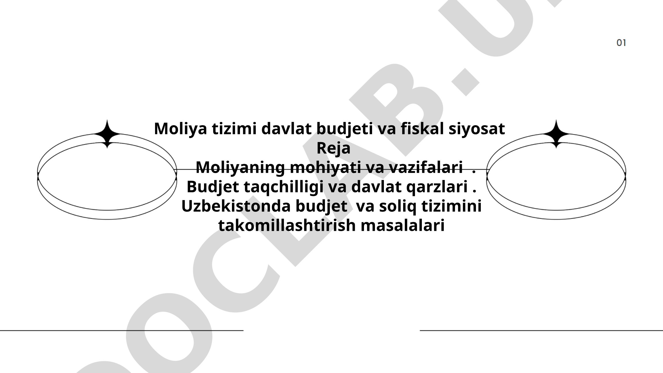 Moliya tizimi davlat budjeti va fiskal siyosat