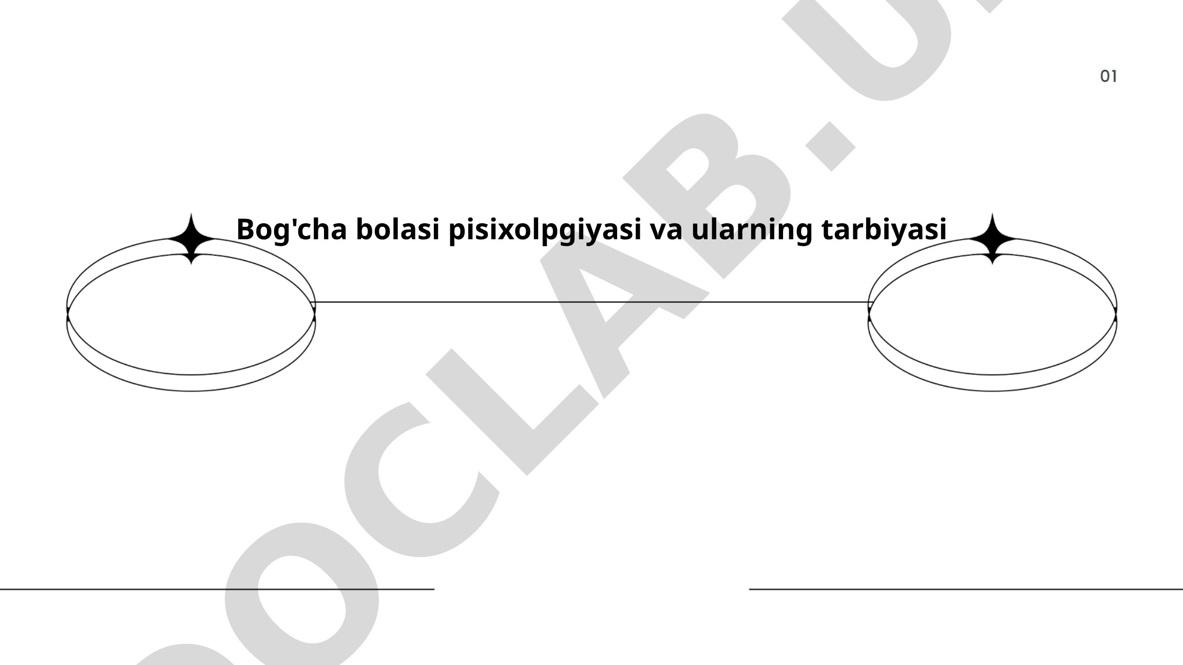Bog'cha bolasi psixologiyasi va ularning tarbiyasi
