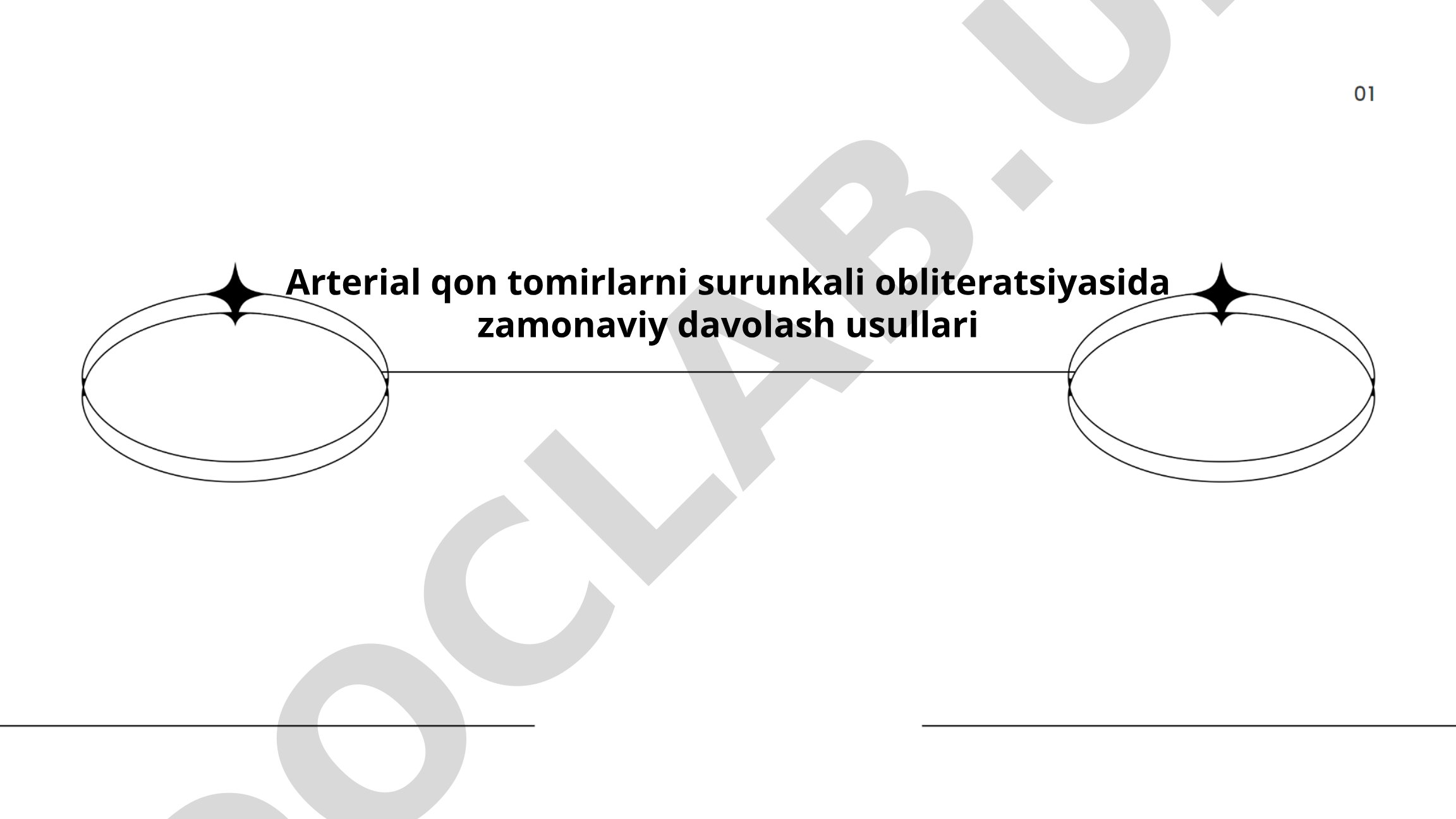 Arterial qon tomirlarni surunkali obliteratsiyasida zamonaviy davolash usullari