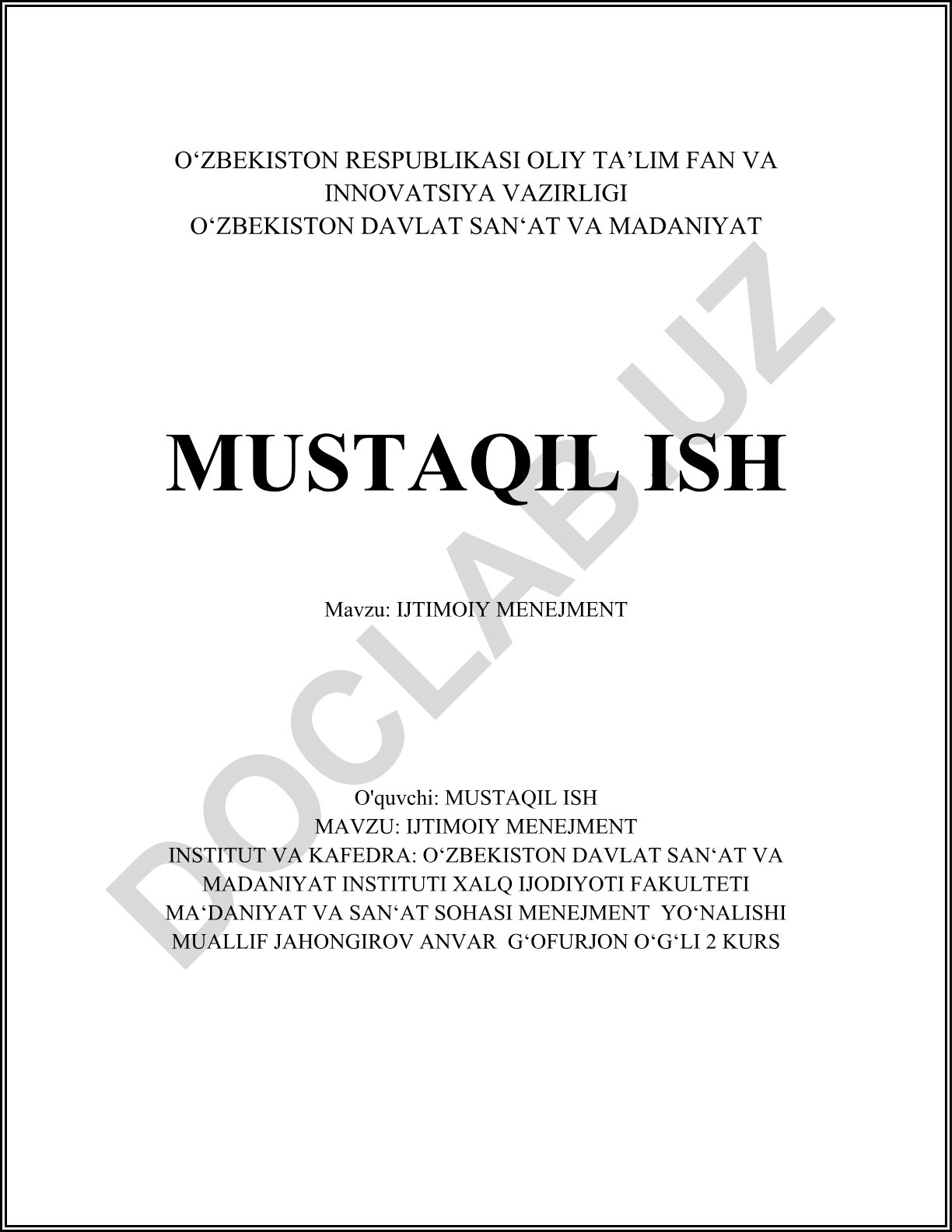 Ijtimoiy menejment