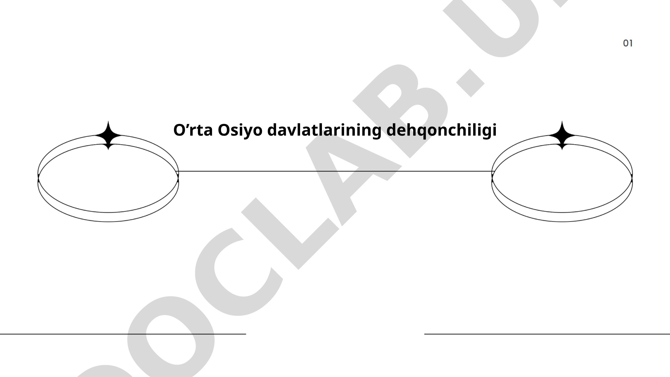 O'rta Osiyo davlatlarining dehqonchiligi