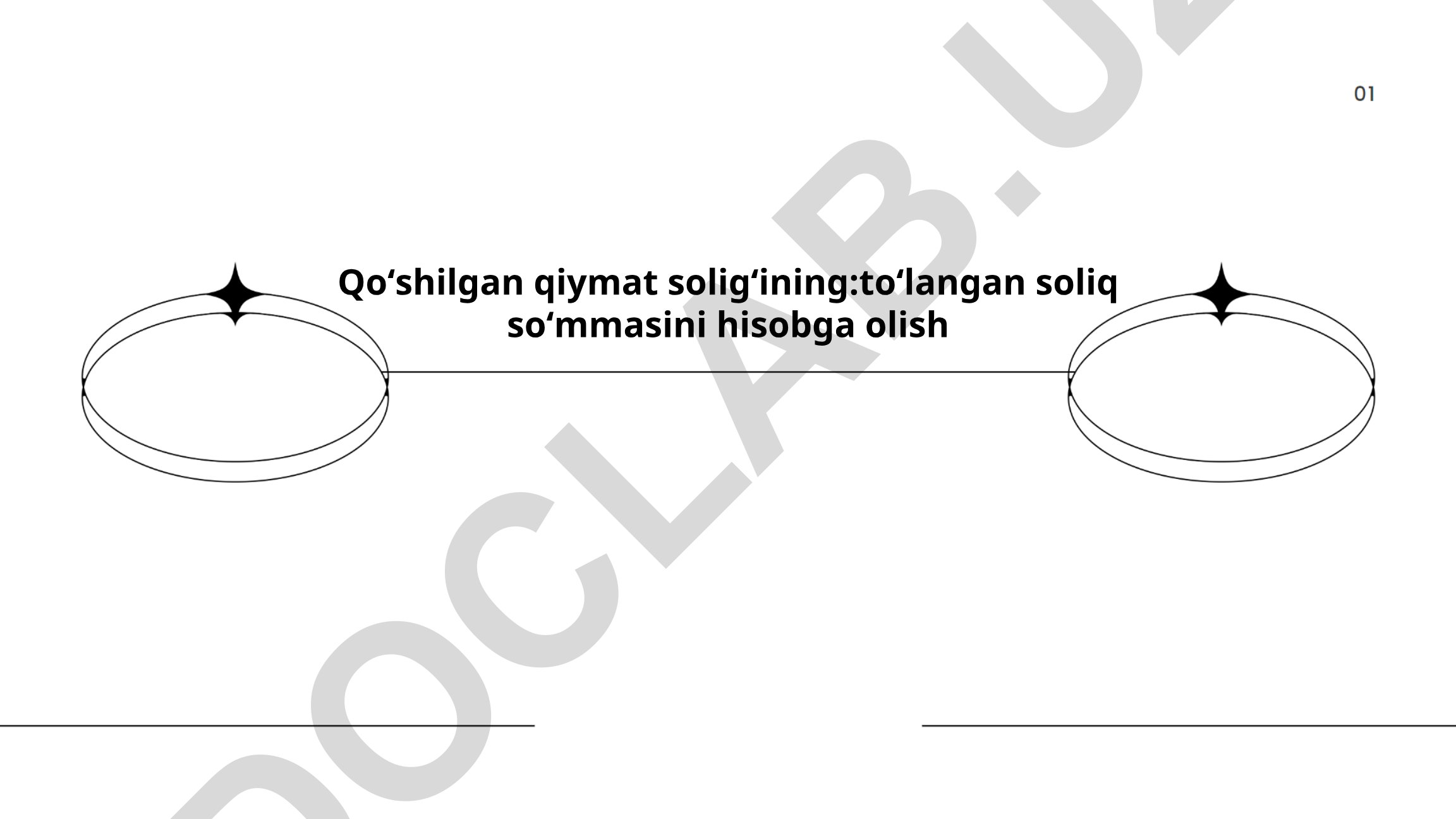 Qo'shilgan qiymat solig'ining asosiy tushunchalari va hisobga olish