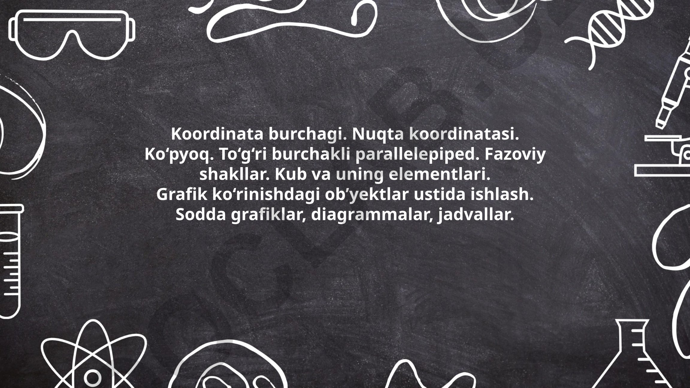Koordinata sistemalari va uch o'lchamli geometriya
