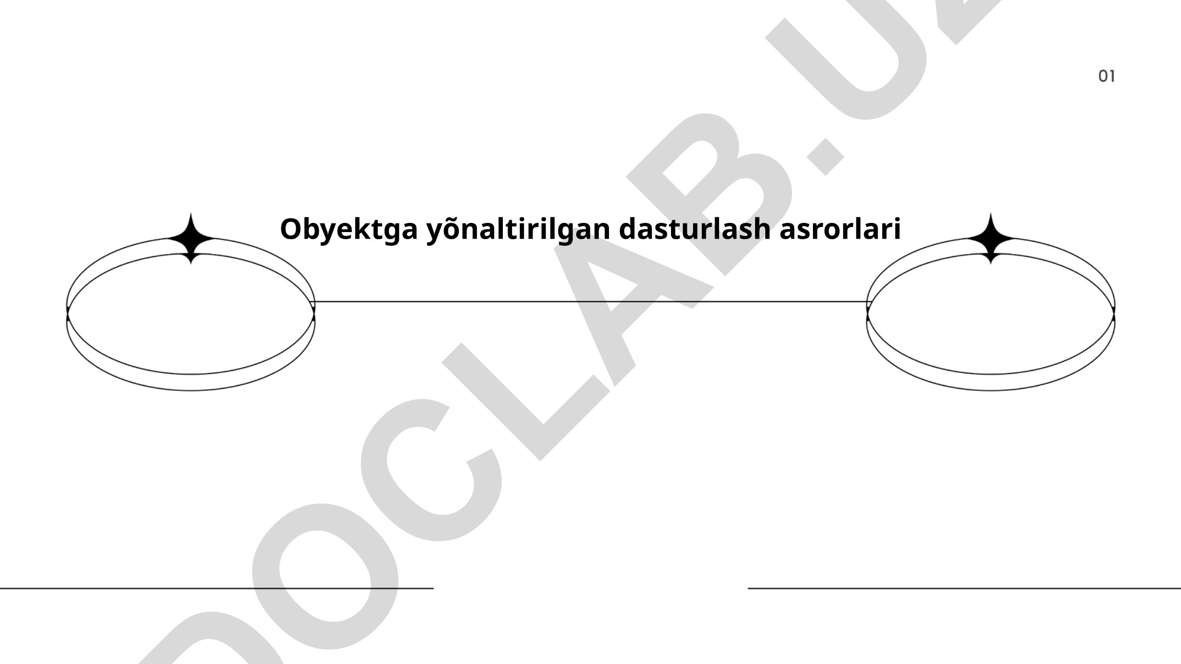 Obyektga yo'naltirilgan dasturlash asoslari va tushunchalari