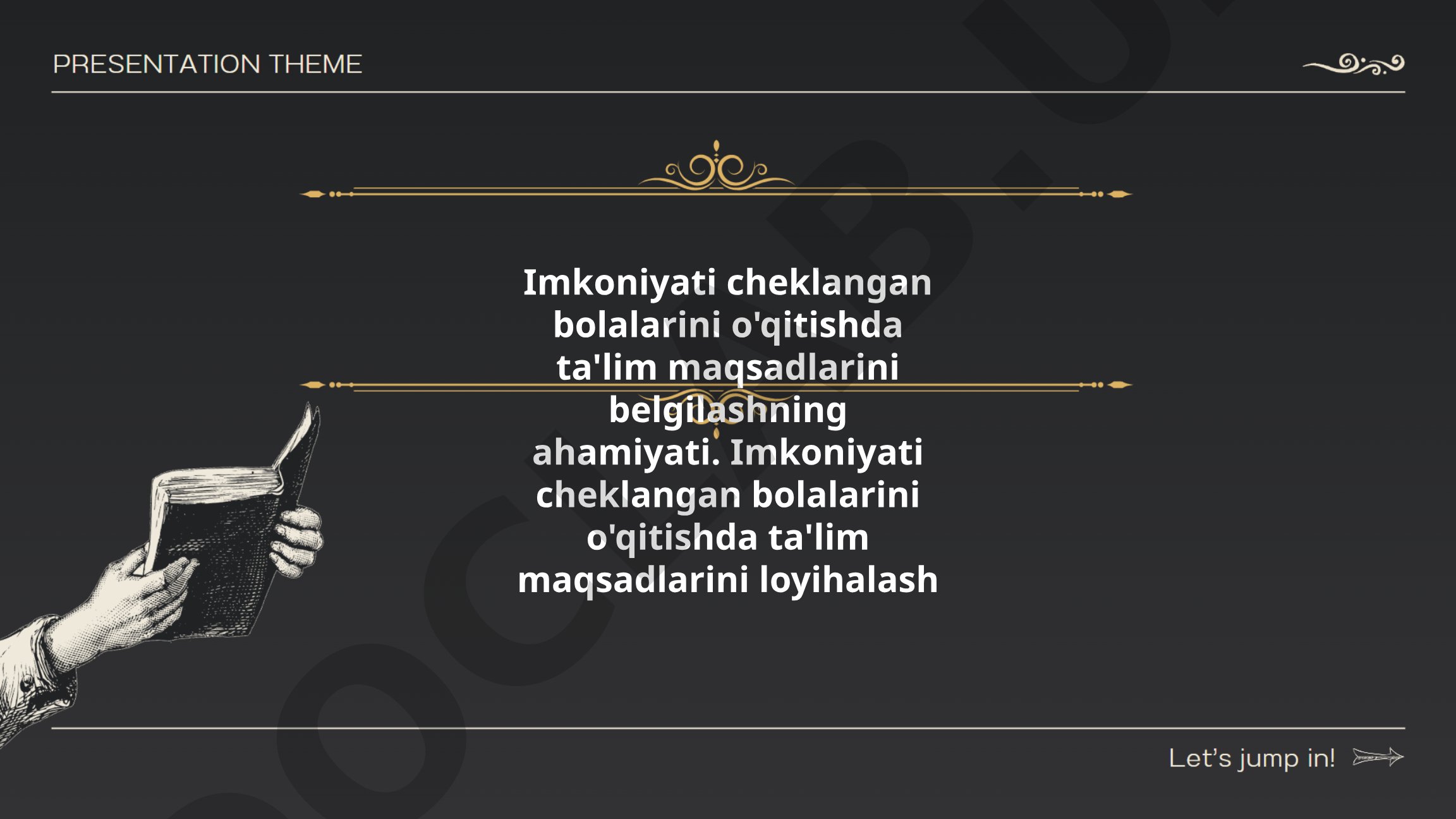 Imkoniyati cheklangan bolalarni o'qitishda ta'lim maqsadlarini belgilashning ahamiyati