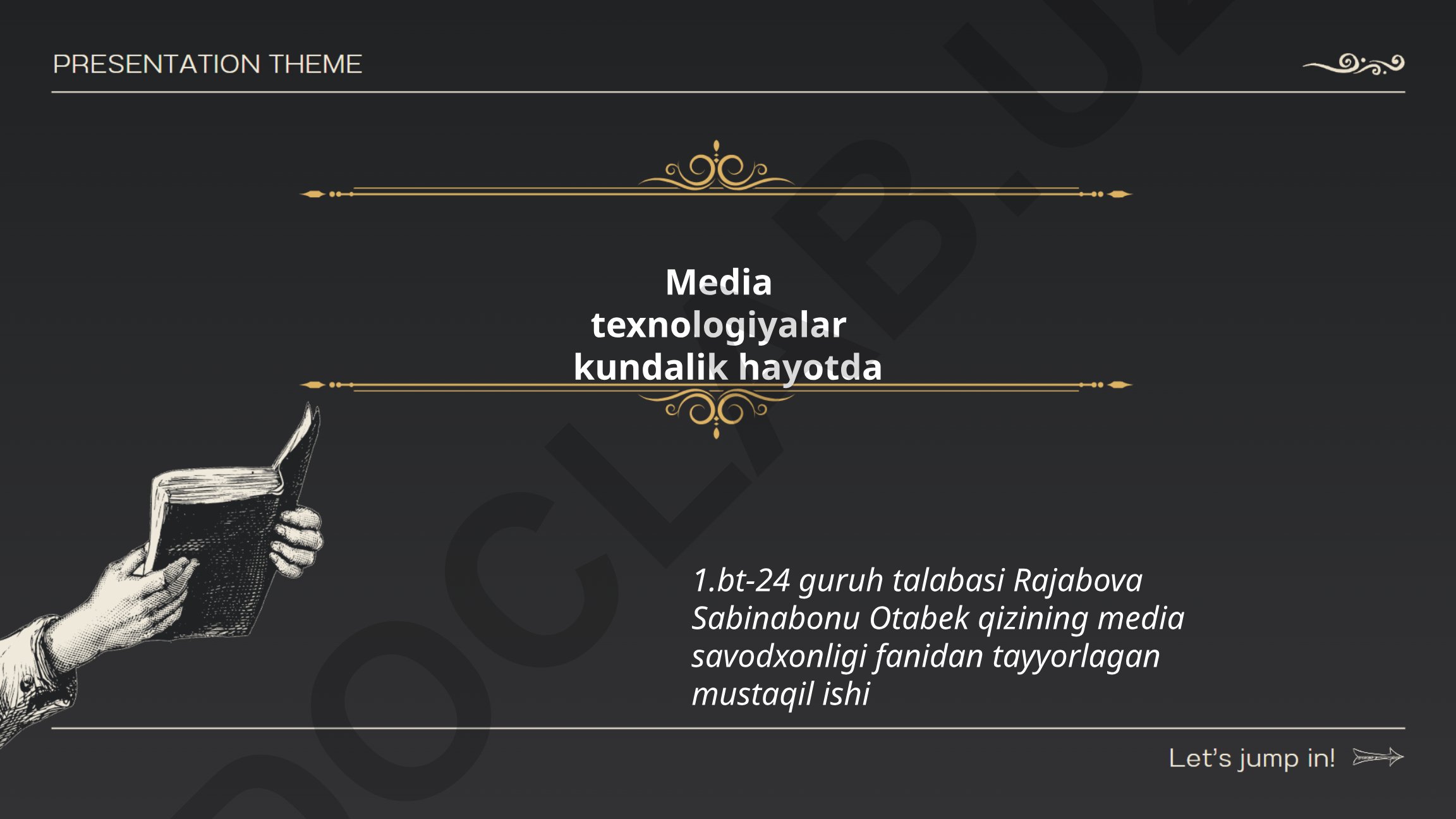 Media texnologiyalar kundalik hayotdagi roli