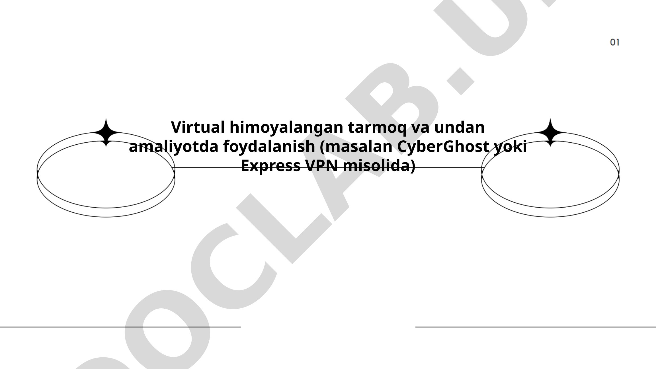 Virtual himoyalangan tarmoq va undan amaliyotda foydalanish