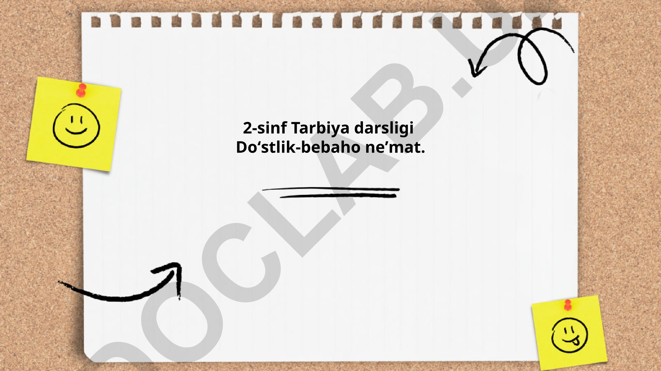Do'stlik-bebaho ne'mat