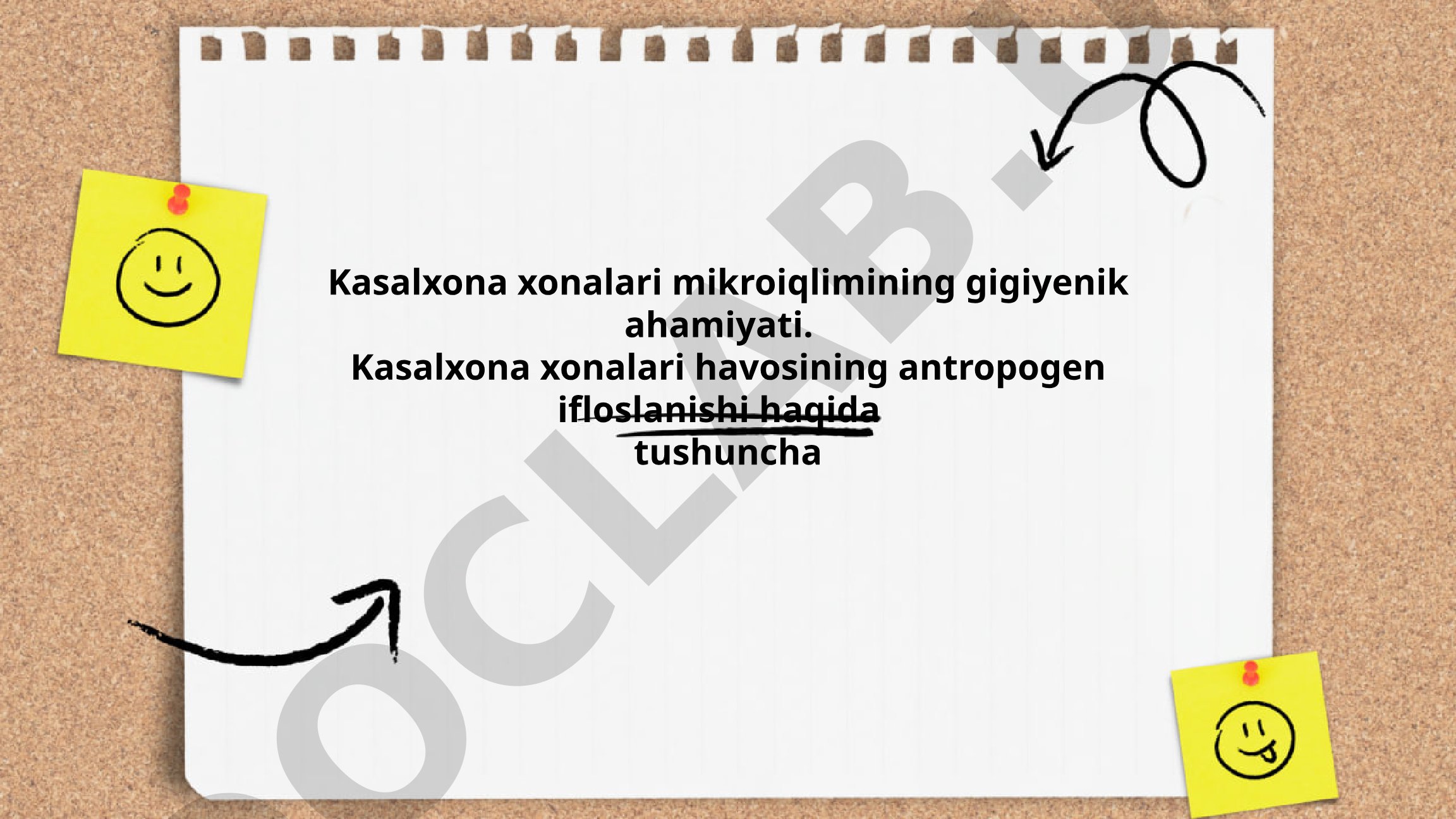 Kasalxona xonalari mikroiqlimining gigiyenik ahamiyati