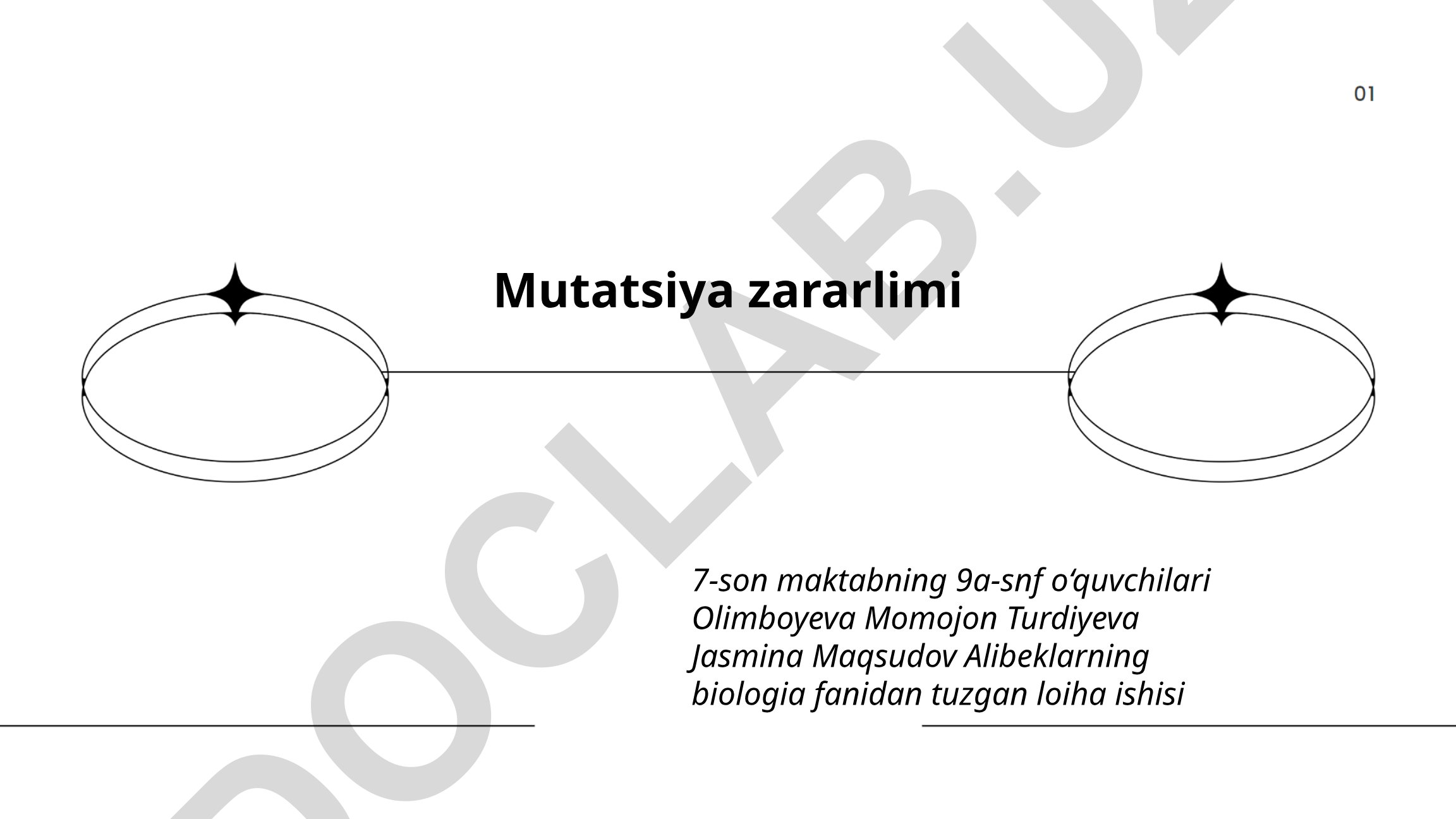 Mutatsiya zararlimi