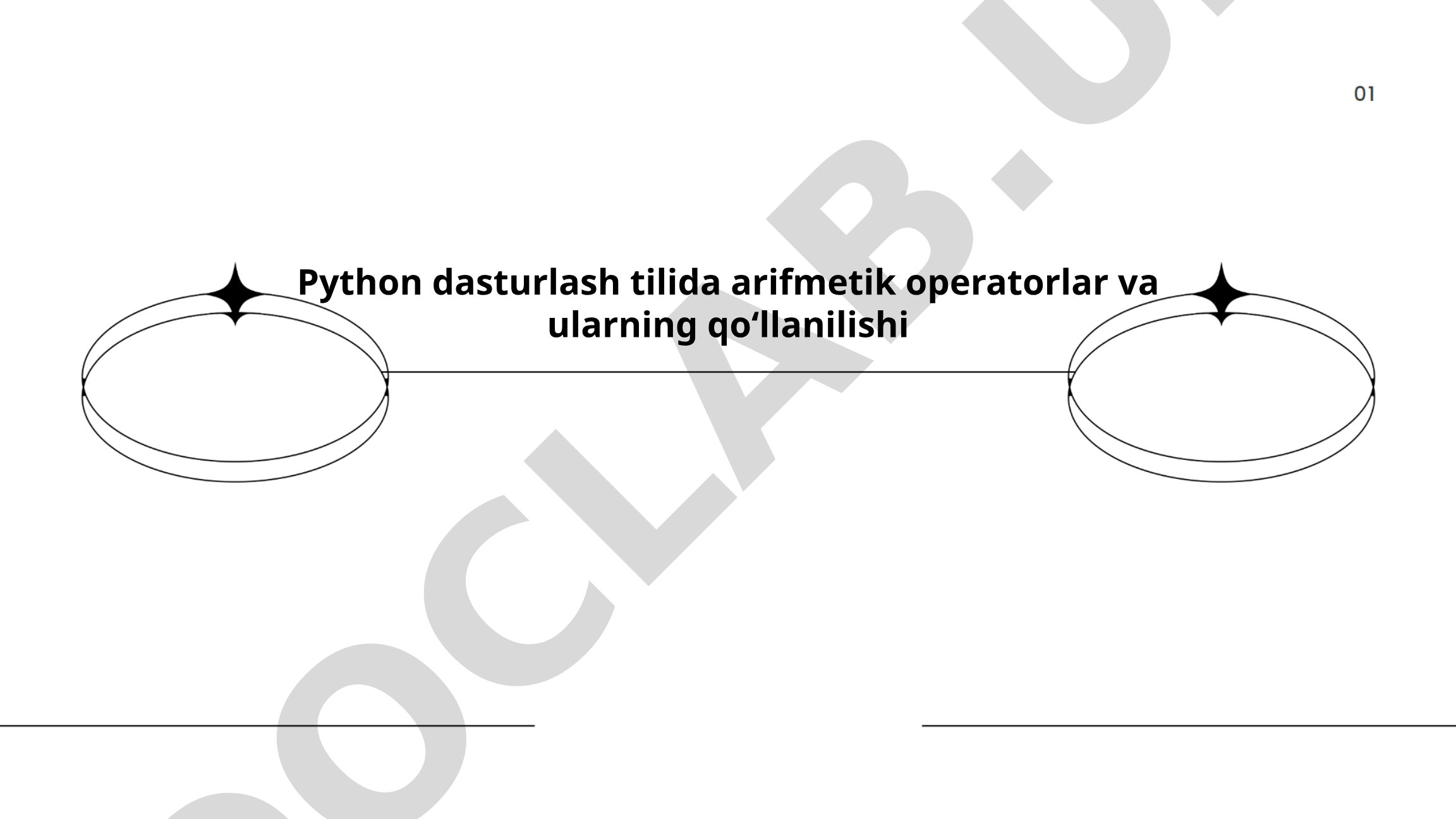 Python dasturlash tilida arifmetik operatorlar va ularning qo'llanilishi
