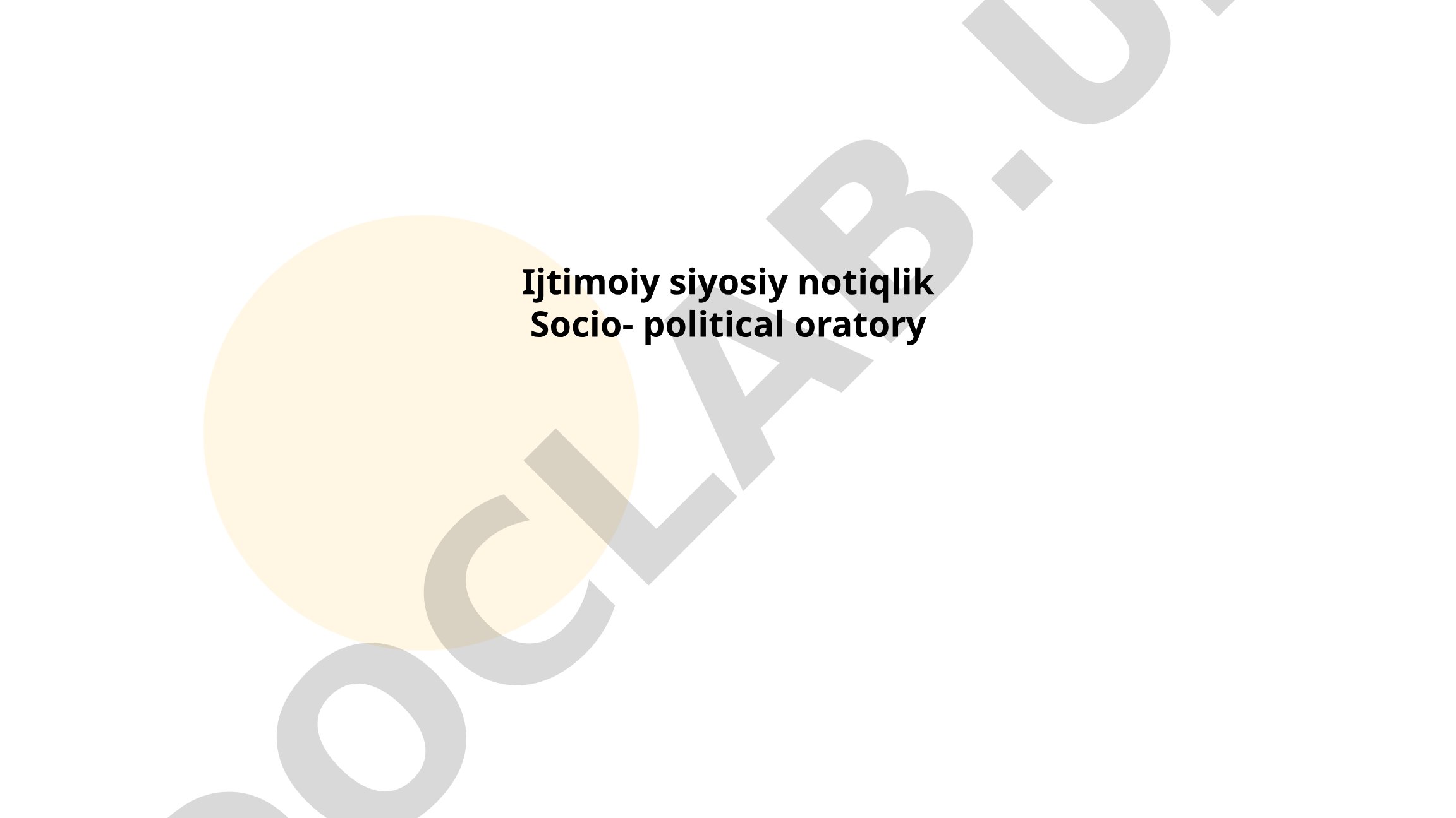 Ijtimoiy siyosiy notiqlik