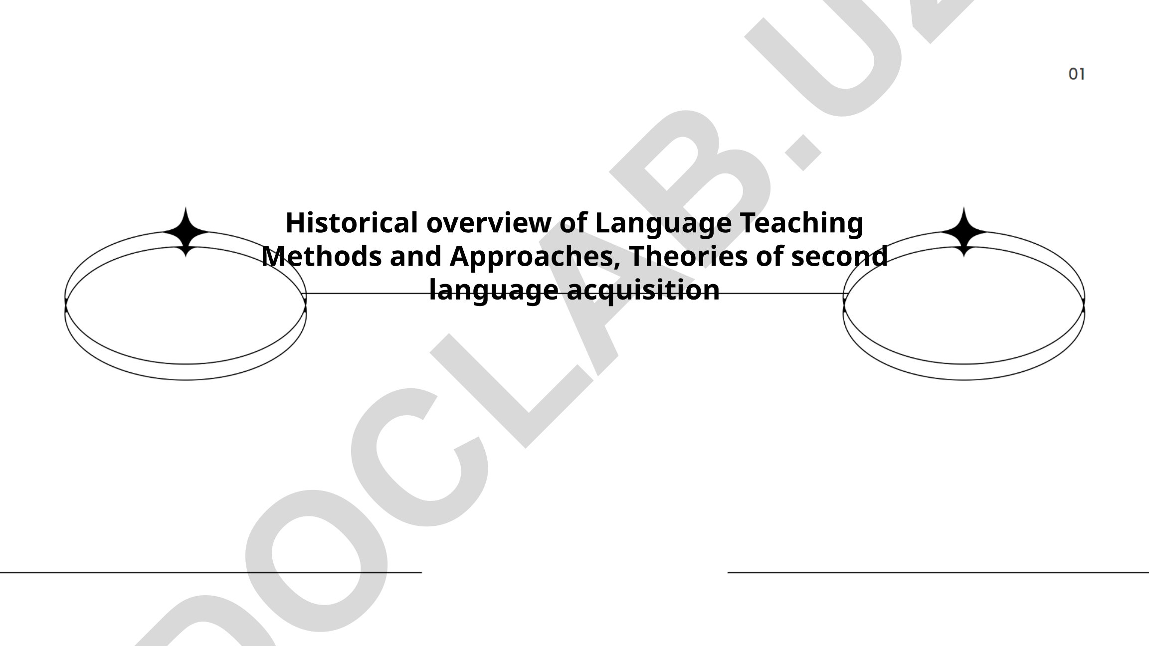 Historical overview of Language Teaching Methods and Approaches, Theories of second language acquisition
