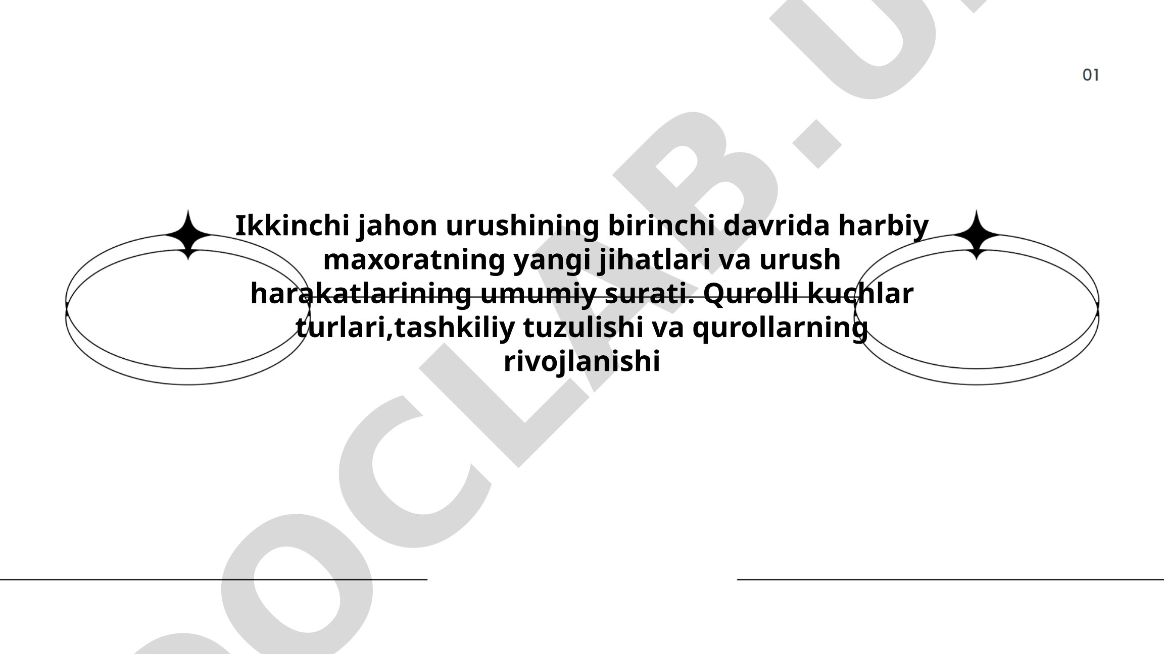 Ikkinchi jahon urushining birinchi davrida harbiy maxorat va urush harakatlari