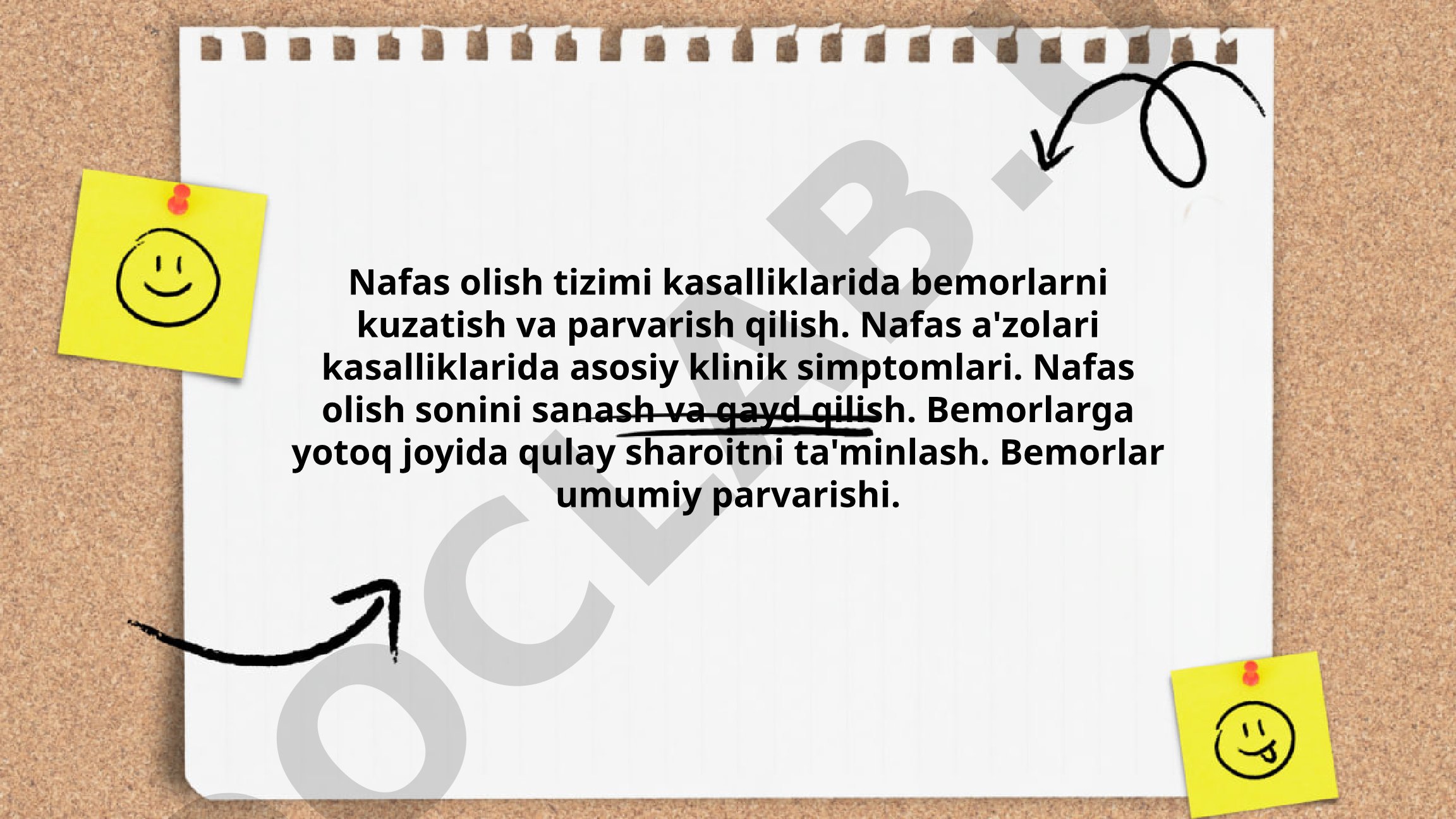 Nafas olish tizimi kasalliklarida bemorlarni kuzatish va parvarish qilish