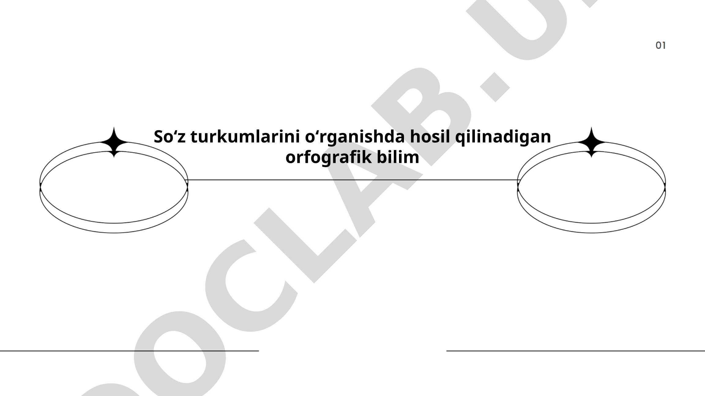 So'z turkumlarini o'rganishda hosil qilinadigan orfografik bilim