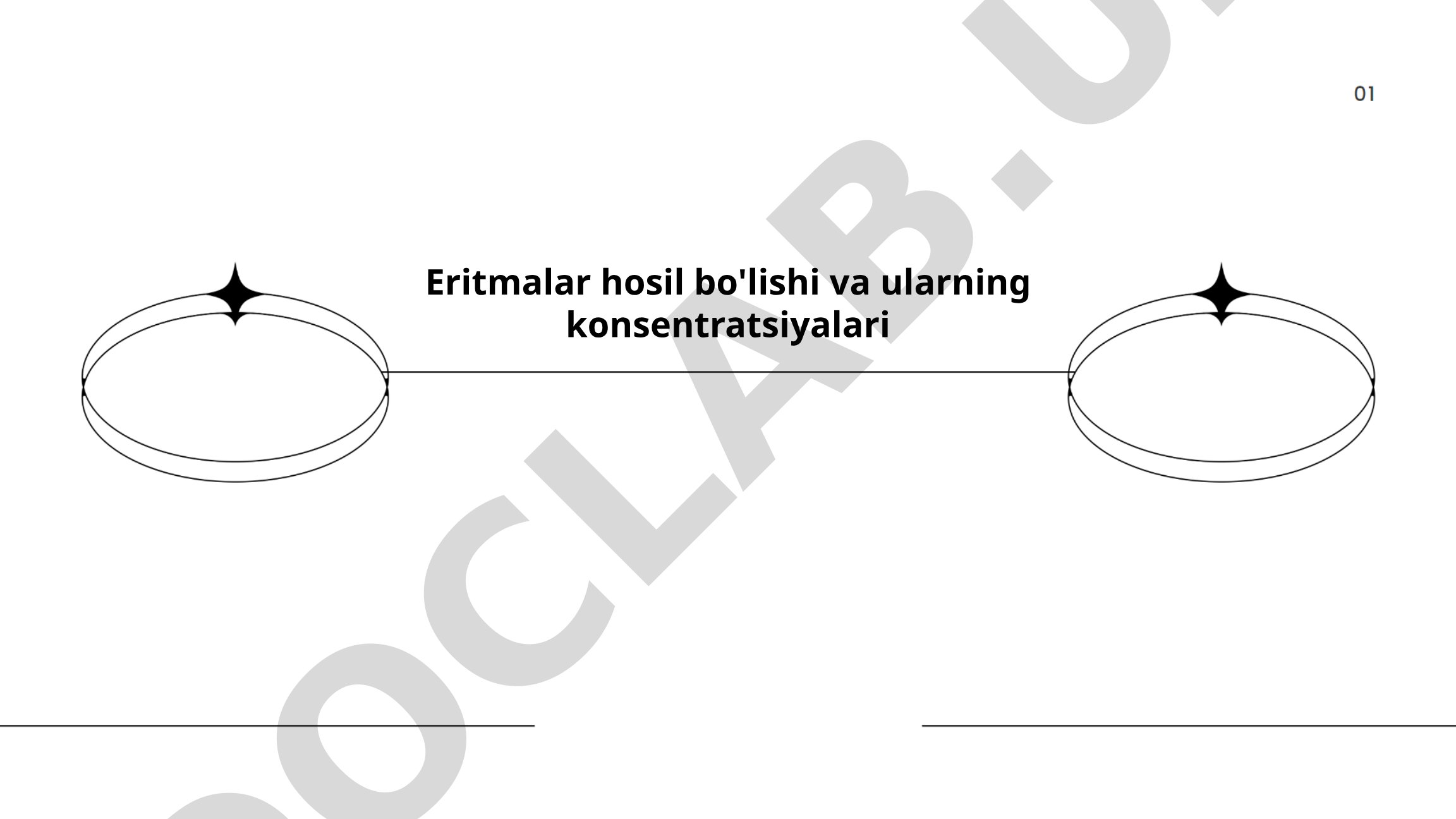 Eritmalar hosil bo'lishi va ularning konsentratsiyalari