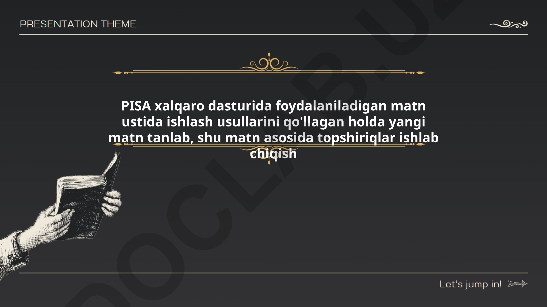 PISA xalqaro dasturida matn ustida ishlash usullari va topshiriqlar ishlab chiqish