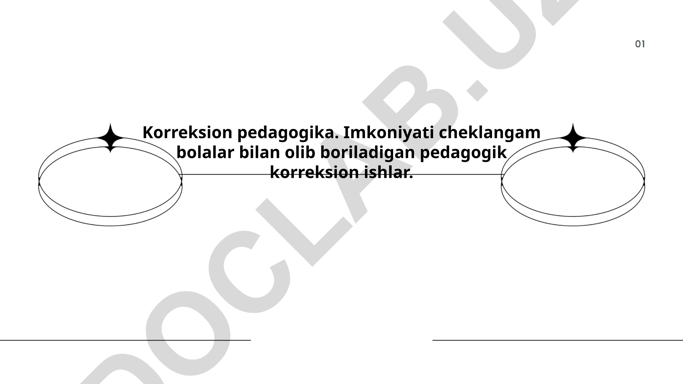 Korreksion pedagogika va imkoniyati cheklangan bolalar bilan ishlash