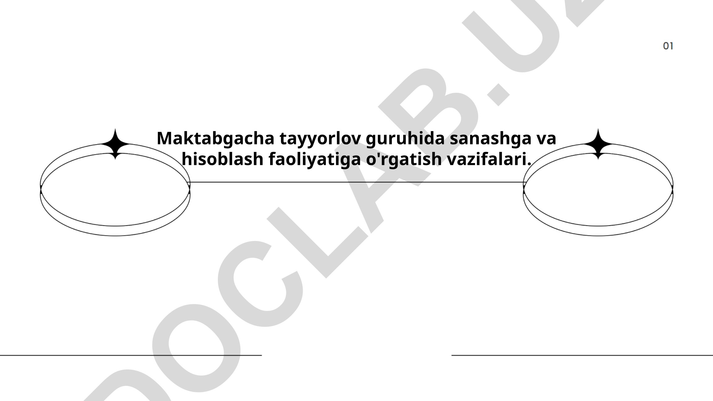 Maktabgacha tayyorlov guruhida sanash va hisoblash faoliyatiga o'rgatish