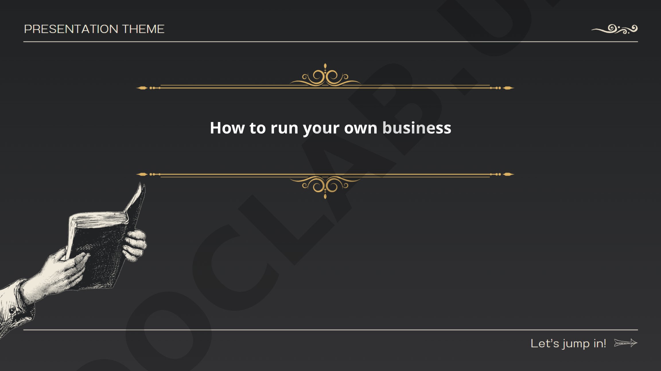 How to run your own business