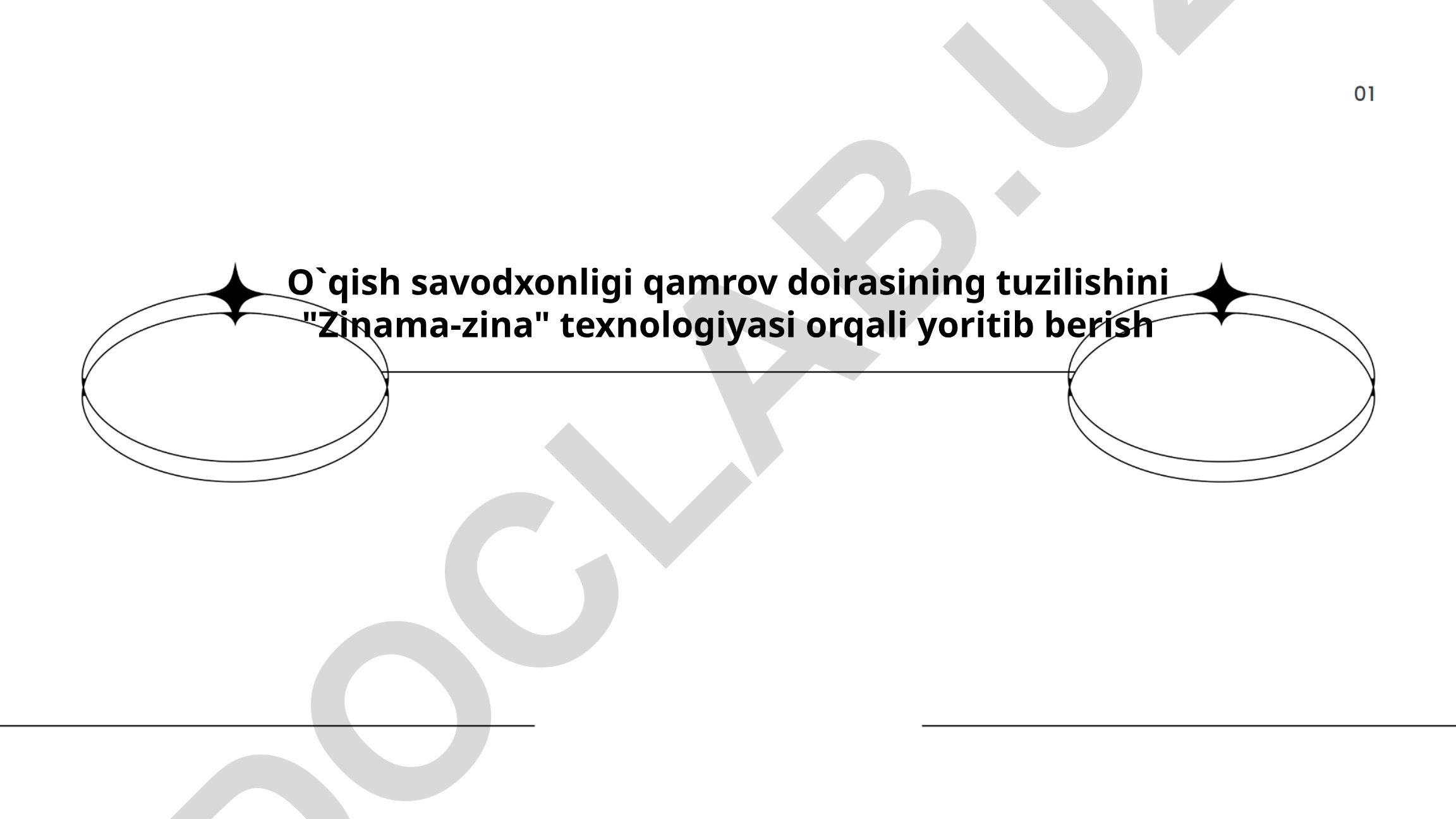 O'qish savodxonligi qamrov doirasining tuzilishini Zinama-zina texnologiyasi orqali yoritib berish