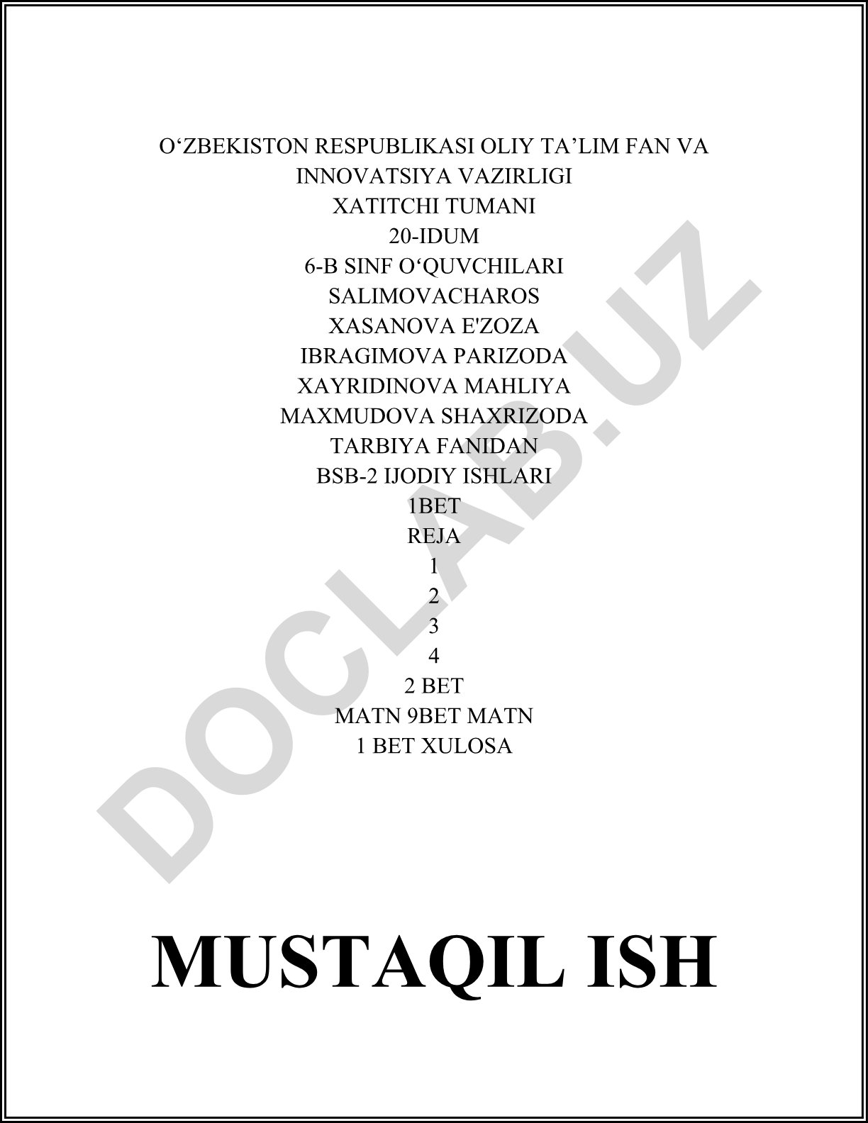 Oila kutubxonasi uchun kitob tanlash
