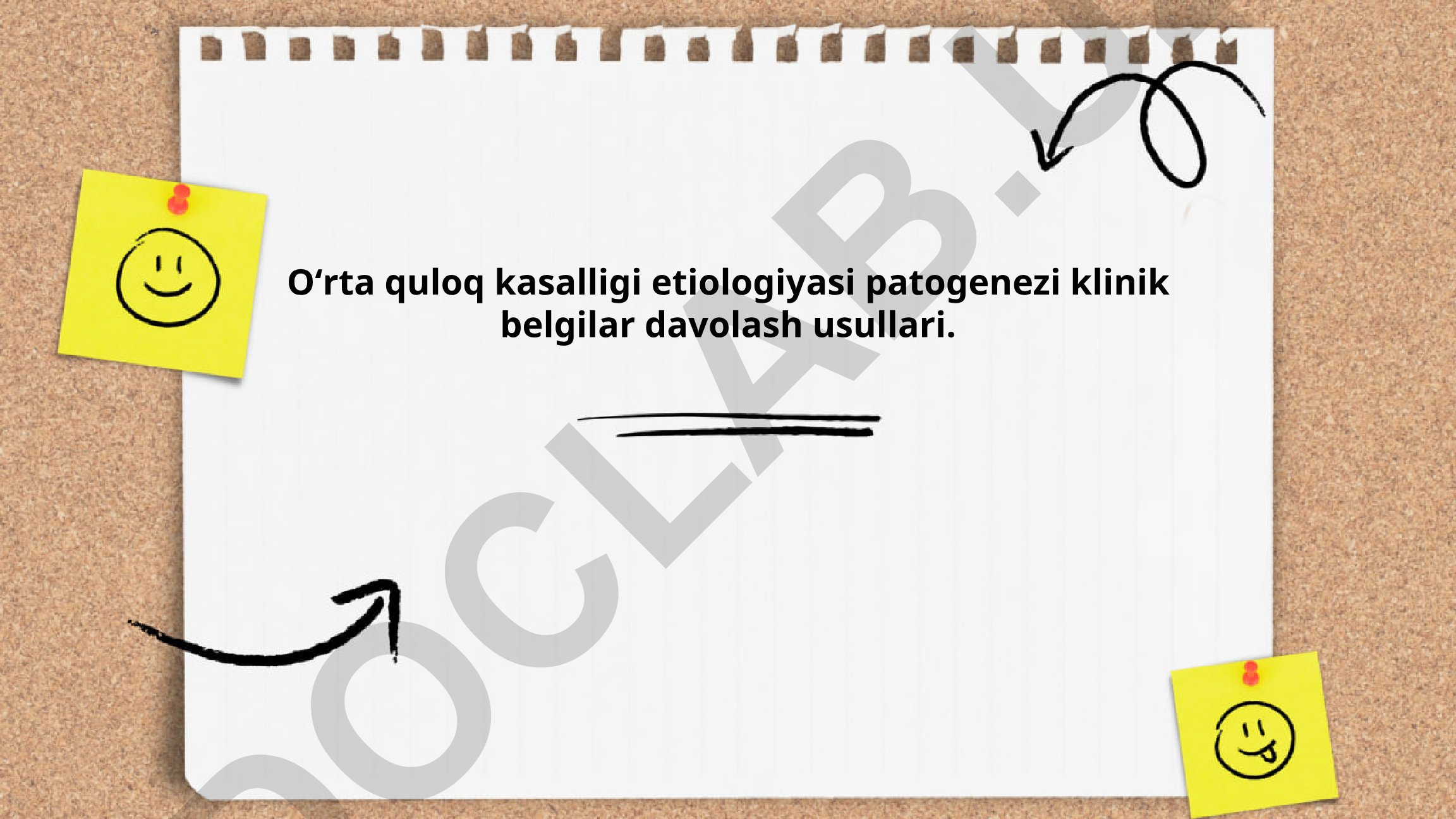 Oʻrta quloq kasalliklari etiologiyasi, patogenezi va davolash usullari