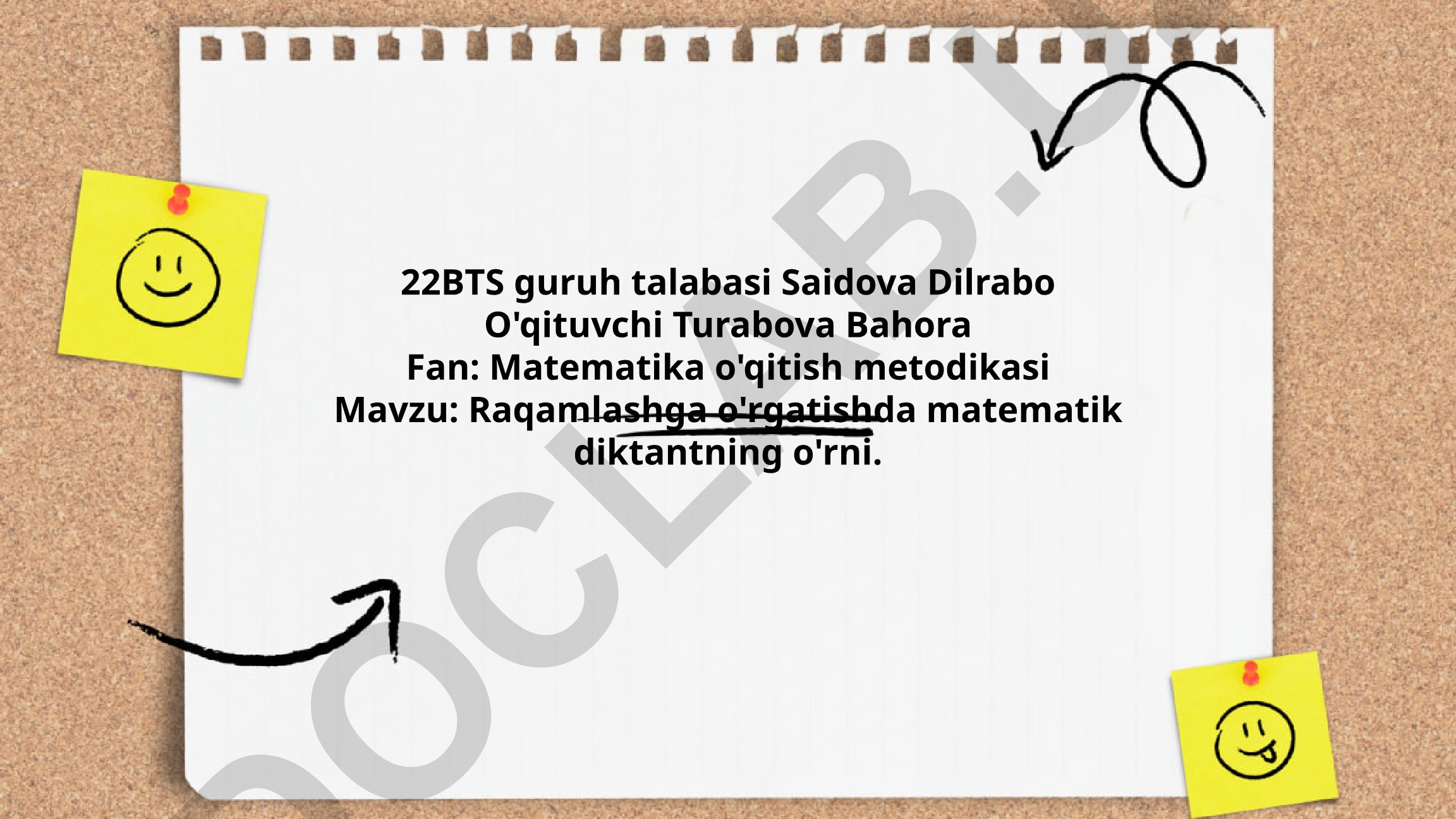 Raqamlashga o'rgatishda matematik diktantning o'rni