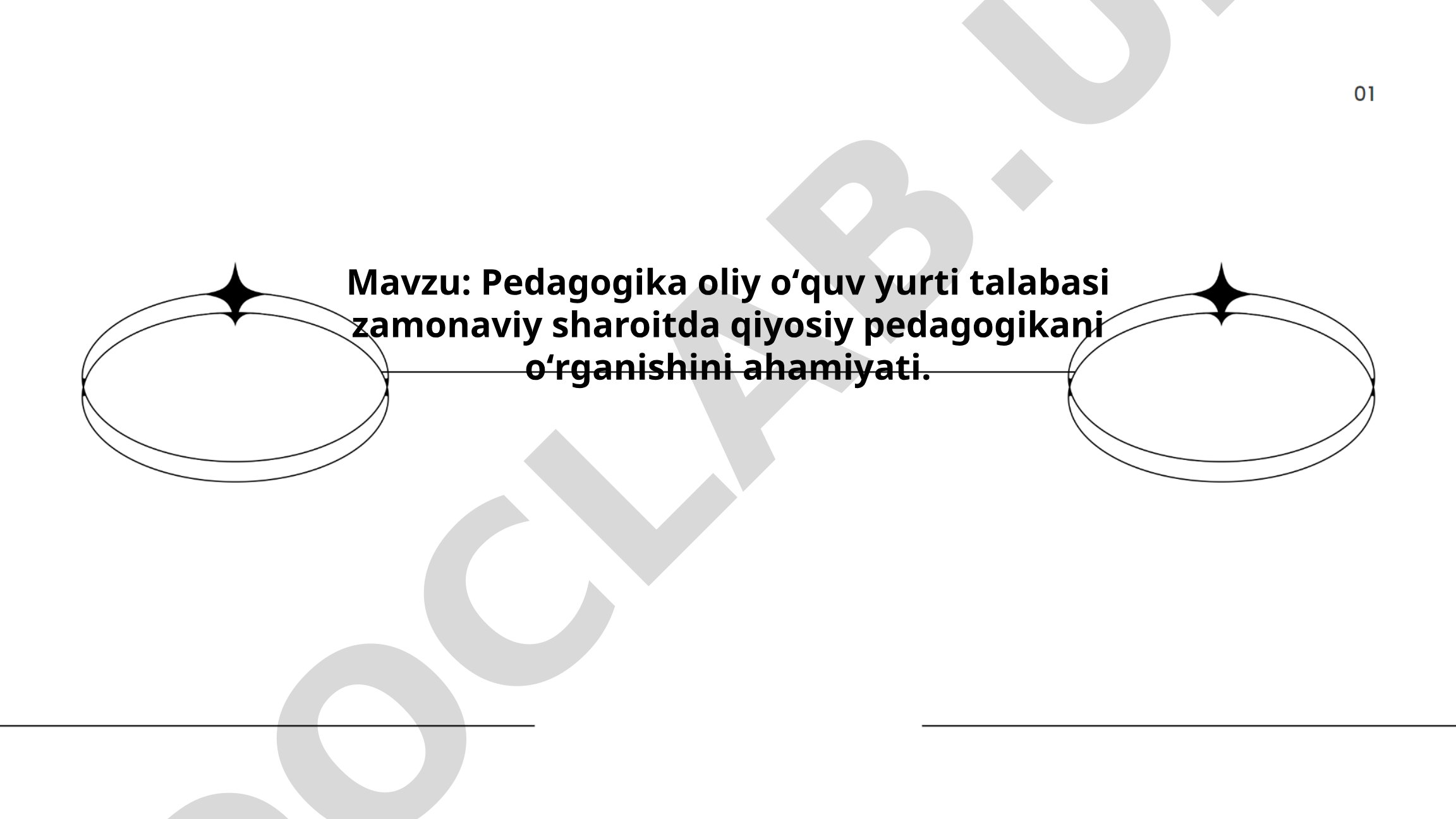 Pedagogika oliy oʻquv yurti talabasi zamonaviy sharoitda qiyosiy pedagogikani oʻrganishini ahamiyati