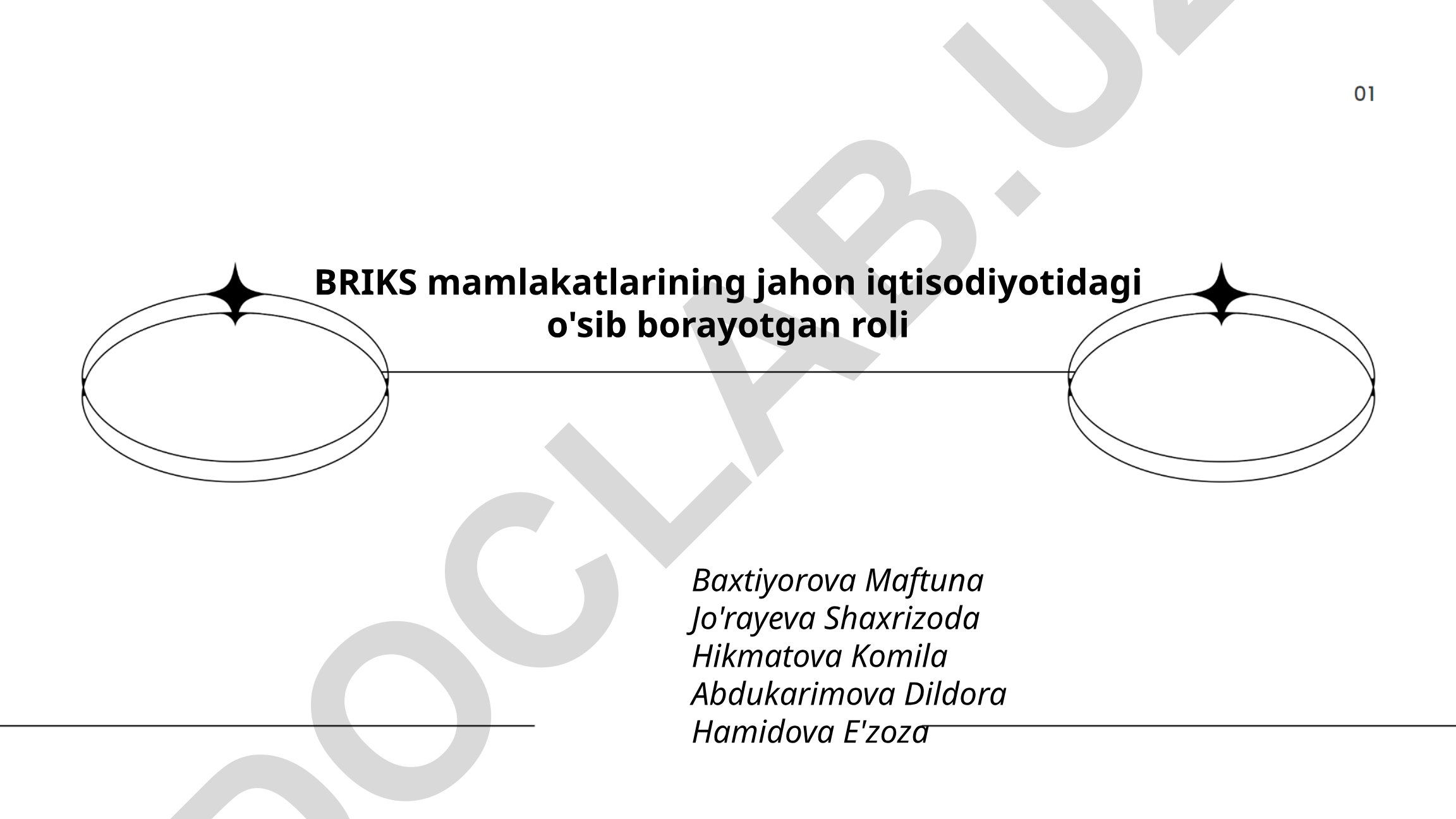 BRICS mamlakatlarining jahon iqtisodiyotidagi o'sib borayotgan roli